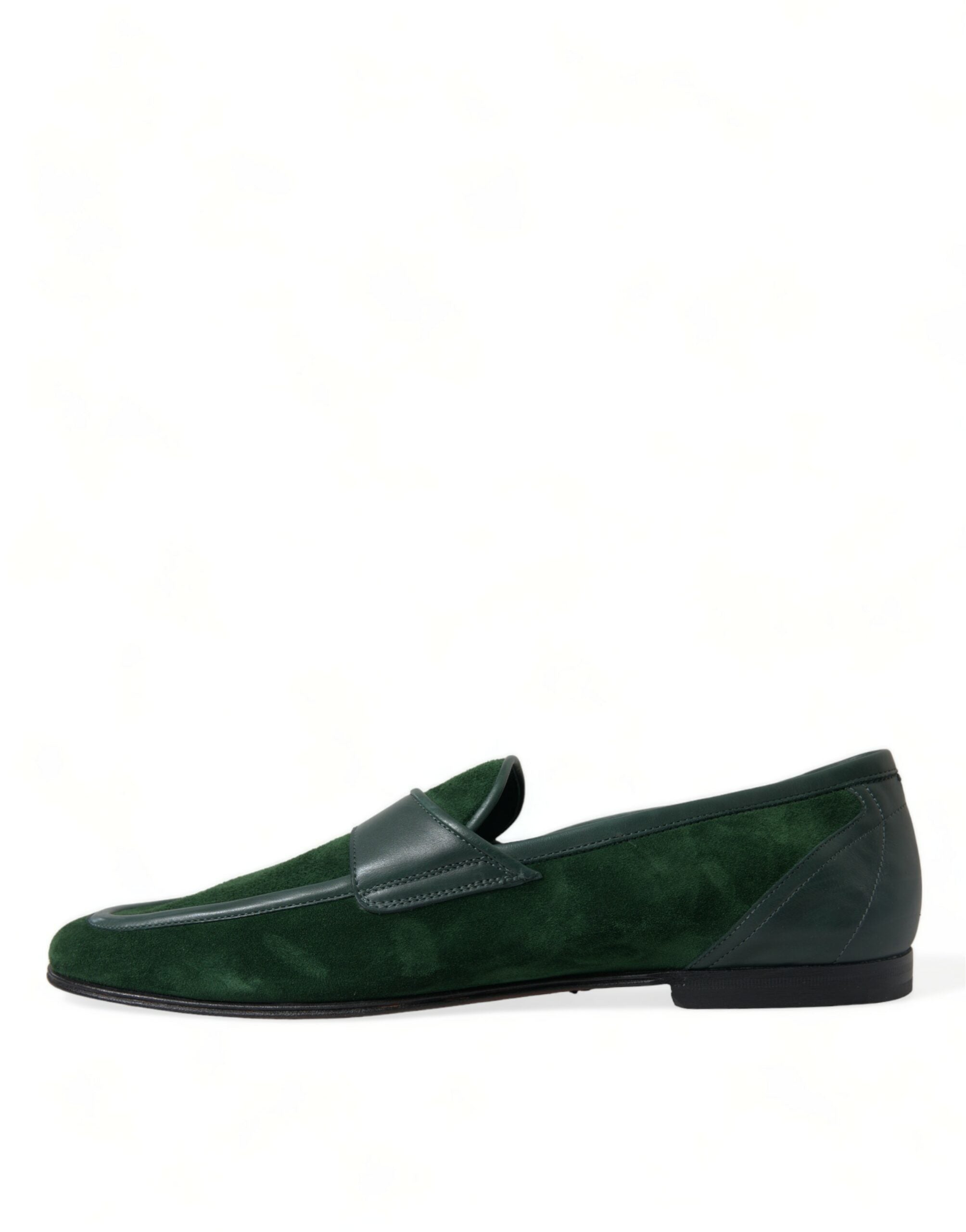 Dolce & Gabbana Green Velvet Slip On Men Loafer Dress Shoes - DEA STILOSA MILANO