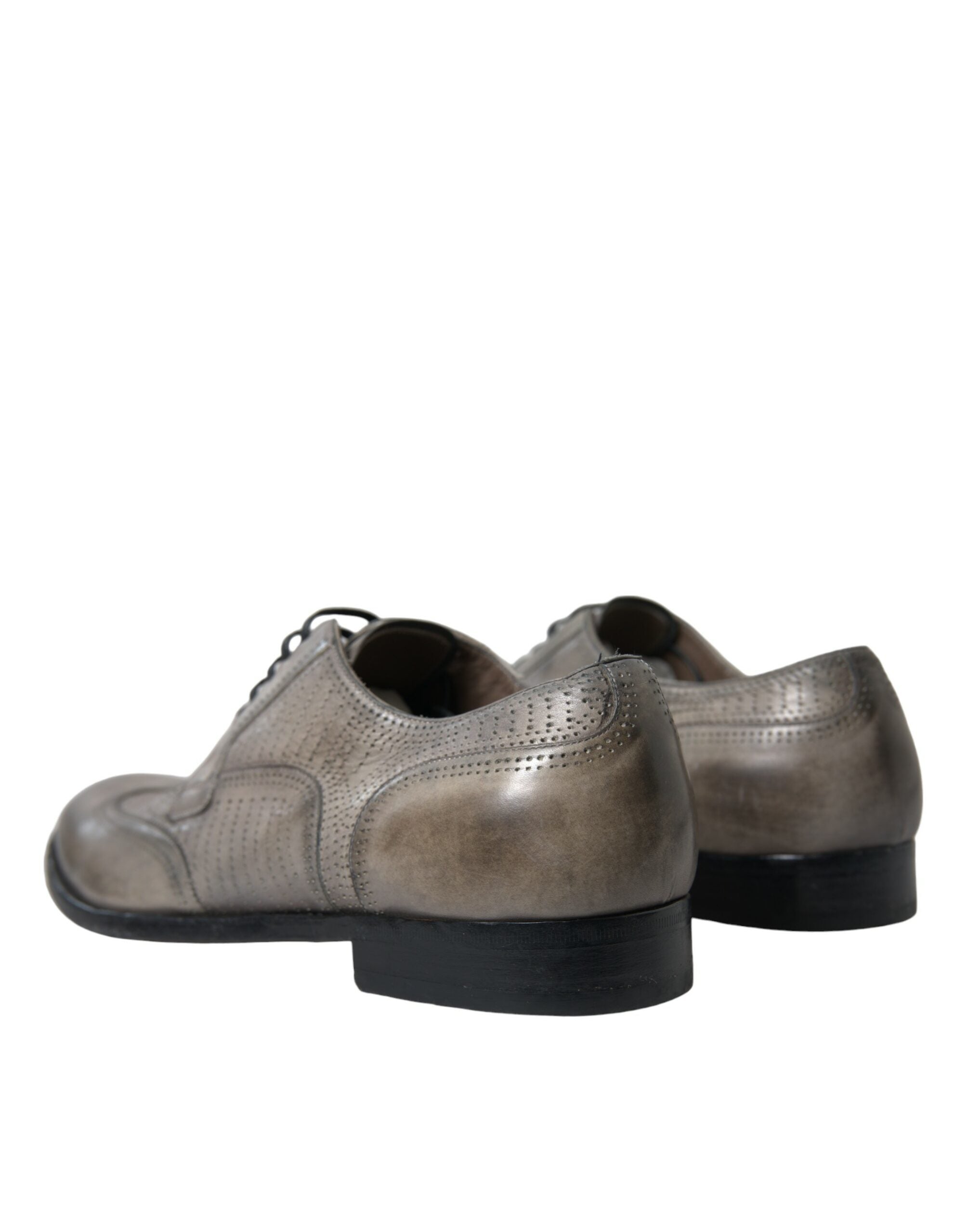 Dolce & Gabbana Brown Leather Lace Up Formal Derby Dress Shoes - DEA STILOSA MILANO