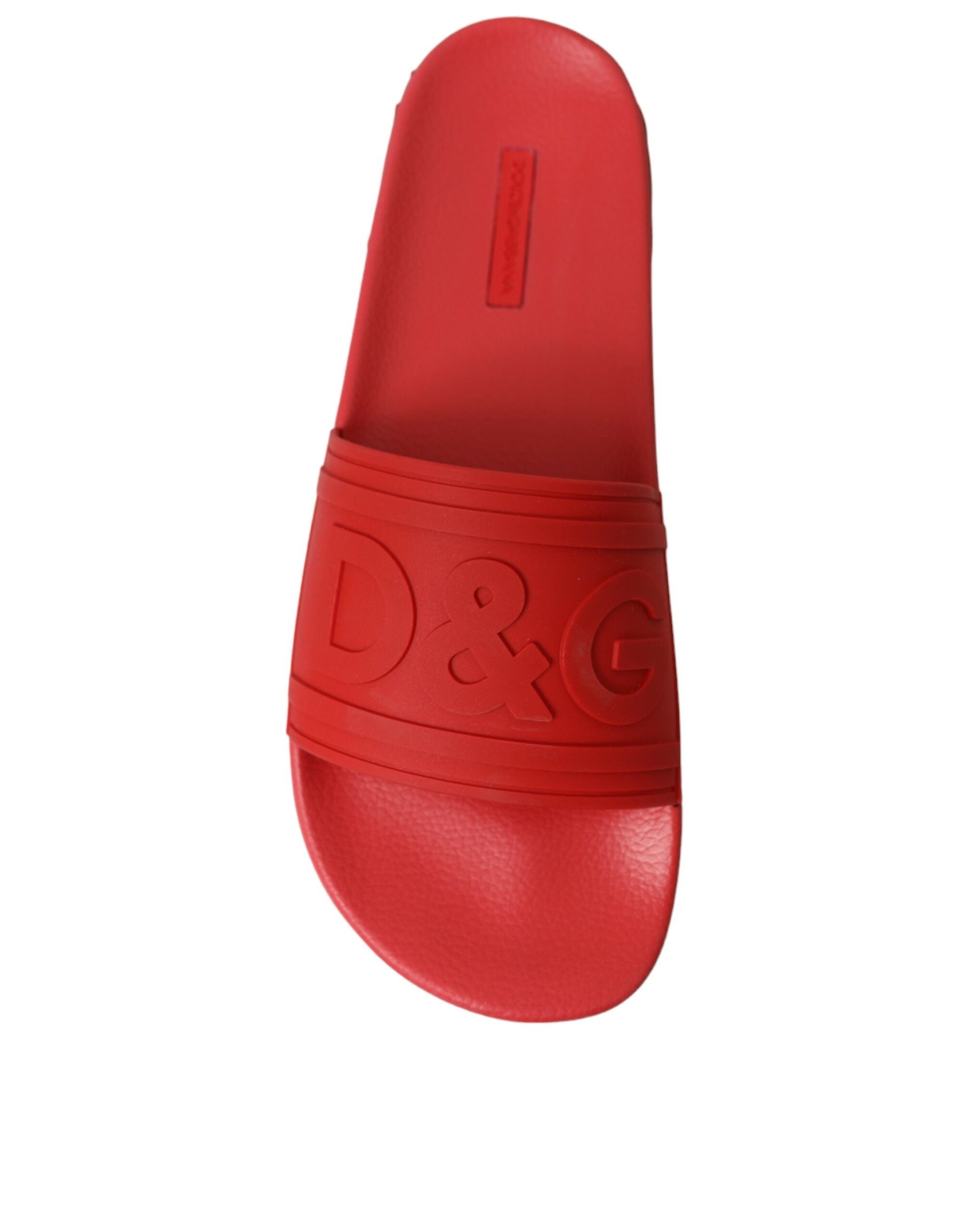 Dolce & Gabbana Red Rubber Sandals Slippers Beachwear Shoes - DEA STILOSA MILANO