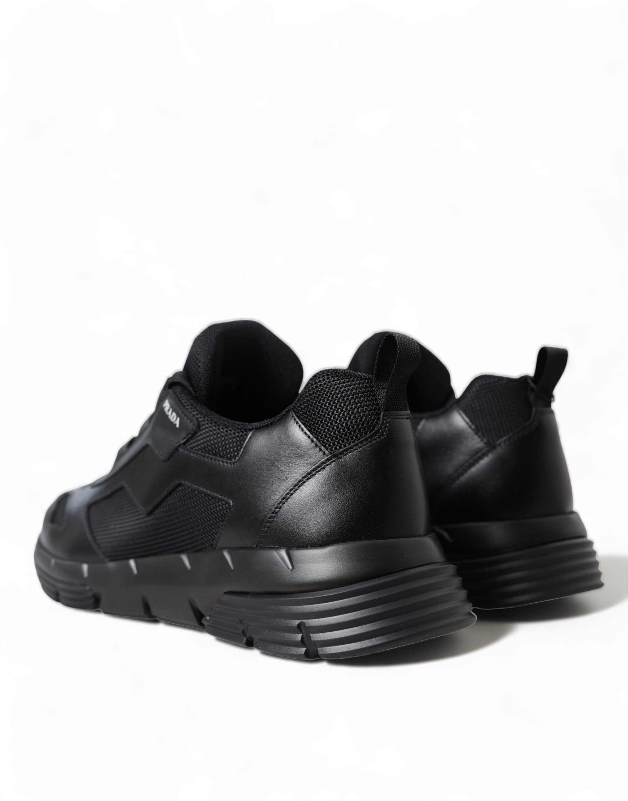 Prada Black Mesh Panel Low Top Twist Trainers Sneakers Shoes - DEA STILOSA MILANO