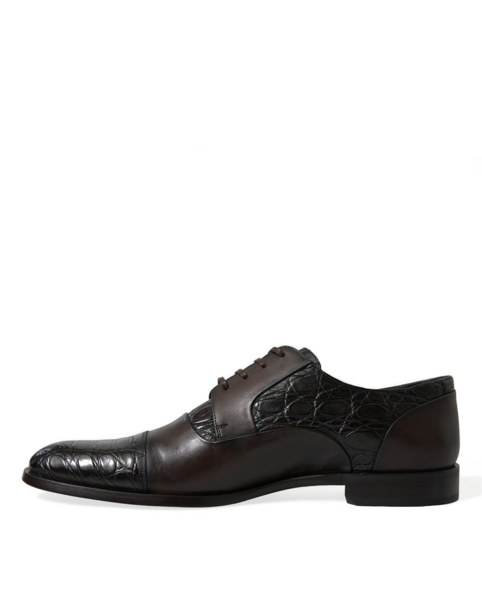 Dolce & Gabbana Brown Exotic Leather Formal Men Dress Shoes - DEA STILOSA MILANO