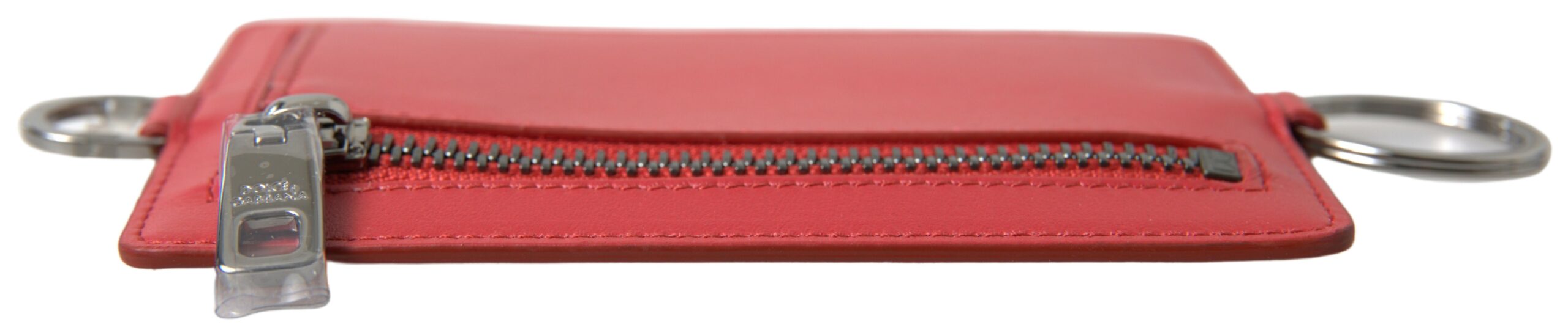 Dolce & Gabbana Red Leather Lanyard Logo Card Holder Men Wallet - DEA STILOSA MILANO