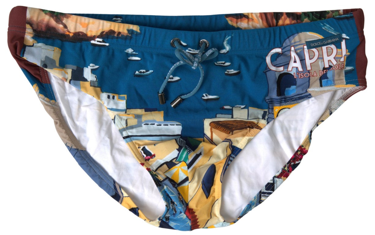 Dolce & Gabbana Multicolor Nylon CAPRI Beachwear Swimwear - DEA STILOSA MILANO