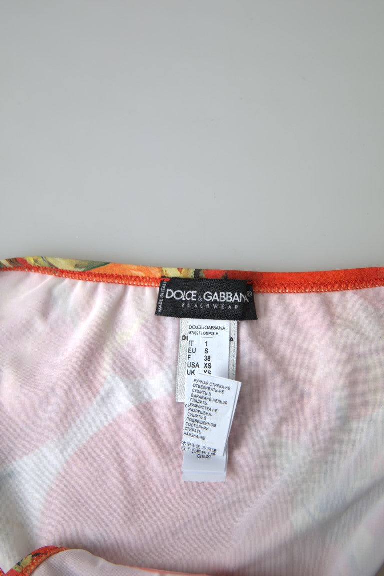 Dolce & Gabbana Orange Pumpkin Beachwear Bikini Bottom Swimwear - DEA STILOSA MILANO