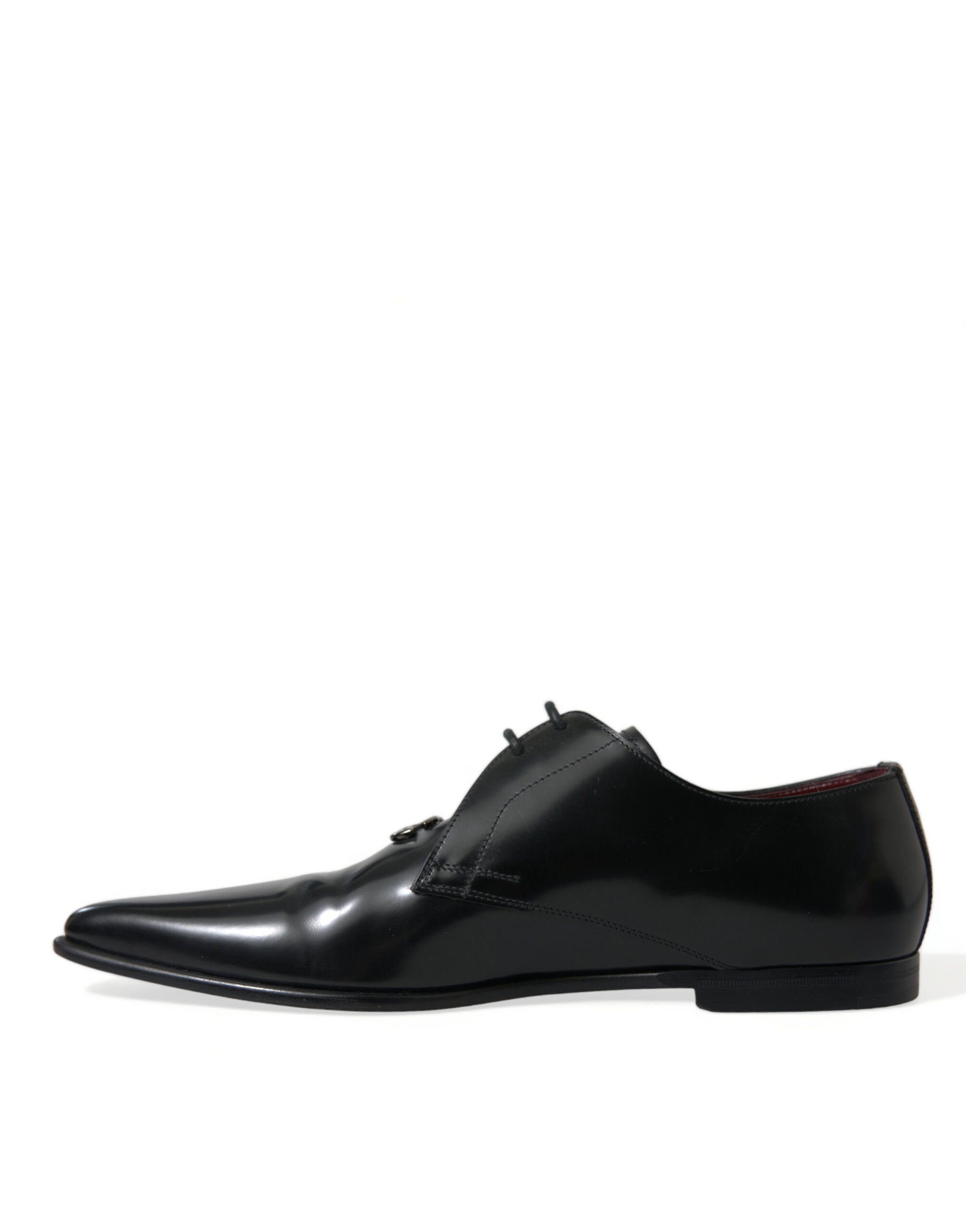 Dolce & Gabbana Black Leather Lace Up Formal Derby Dress Shoes - DEA STILOSA MILANO