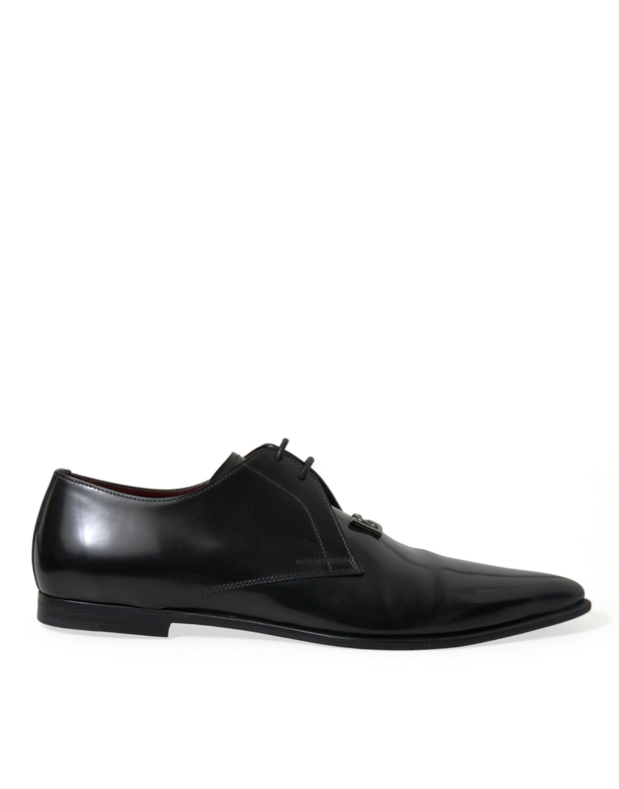 Dolce & Gabbana Black Leather Lace Up Formal Derby Dress Shoes - DEA STILOSA MILANO