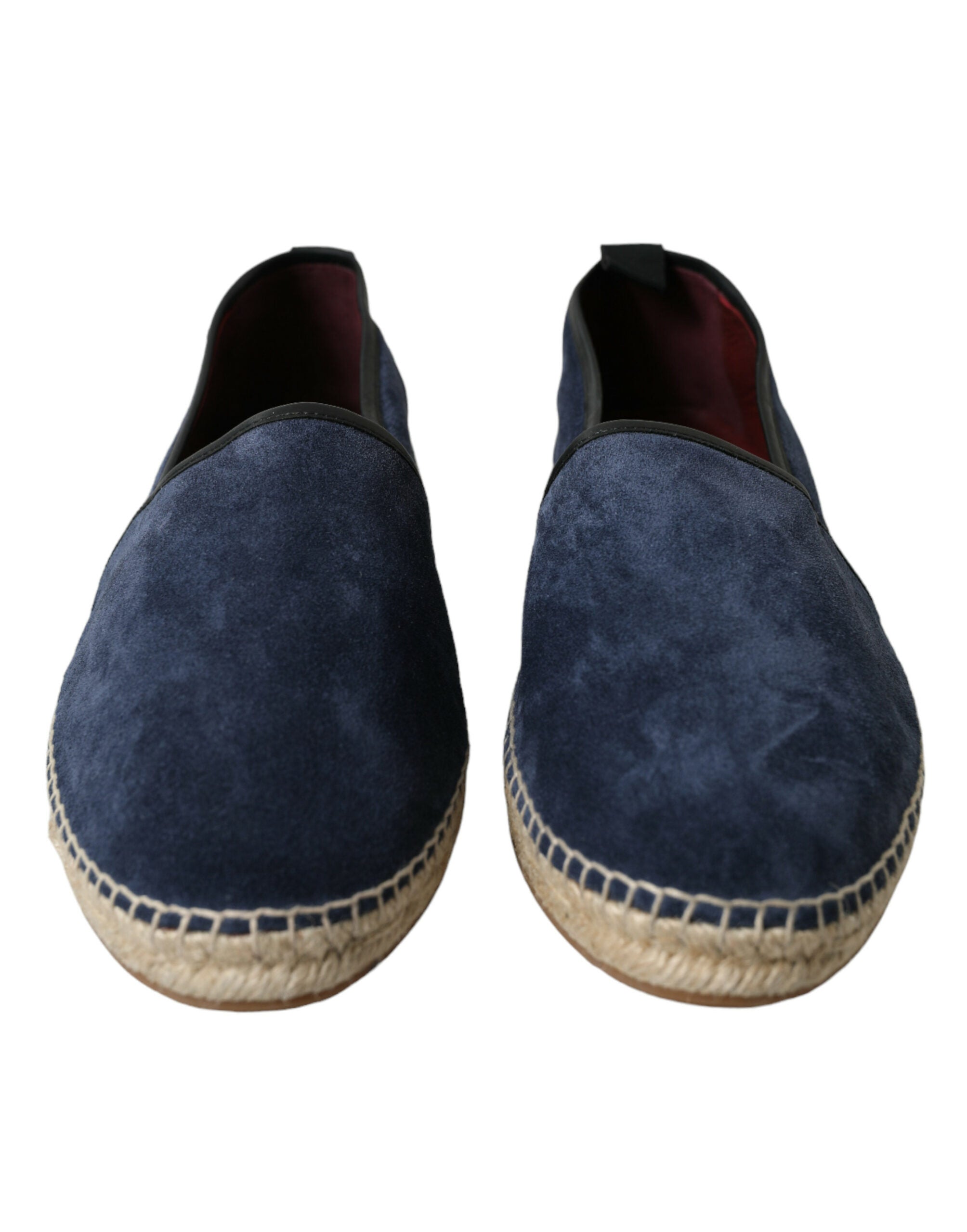 Dolce & Gabbana Blue Leather Suede Slip On Espadrille Shoes - DEA STILOSA MILANO
