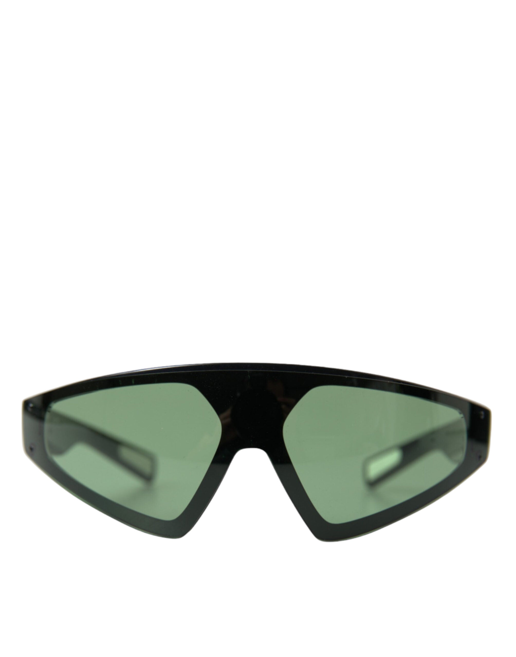 Dolce & Gabbana Black Acetate Frame Green Lens DG6161 Sporty Sunglasses - DEA STILOSA MILANO
