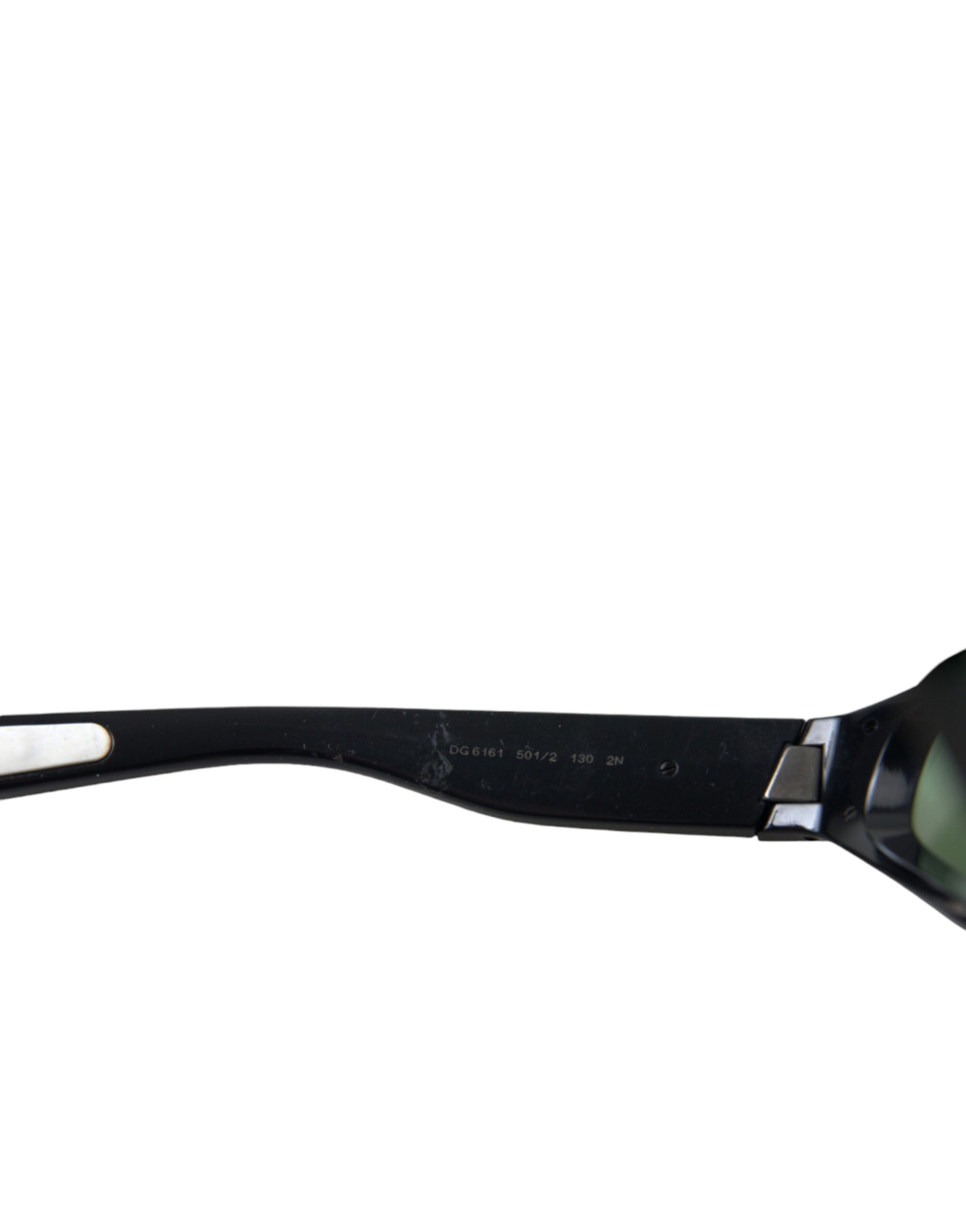 Dolce & Gabbana Black Acetate Frame Green Lens DG6161 Sporty Sunglasses - DEA STILOSA MILANO