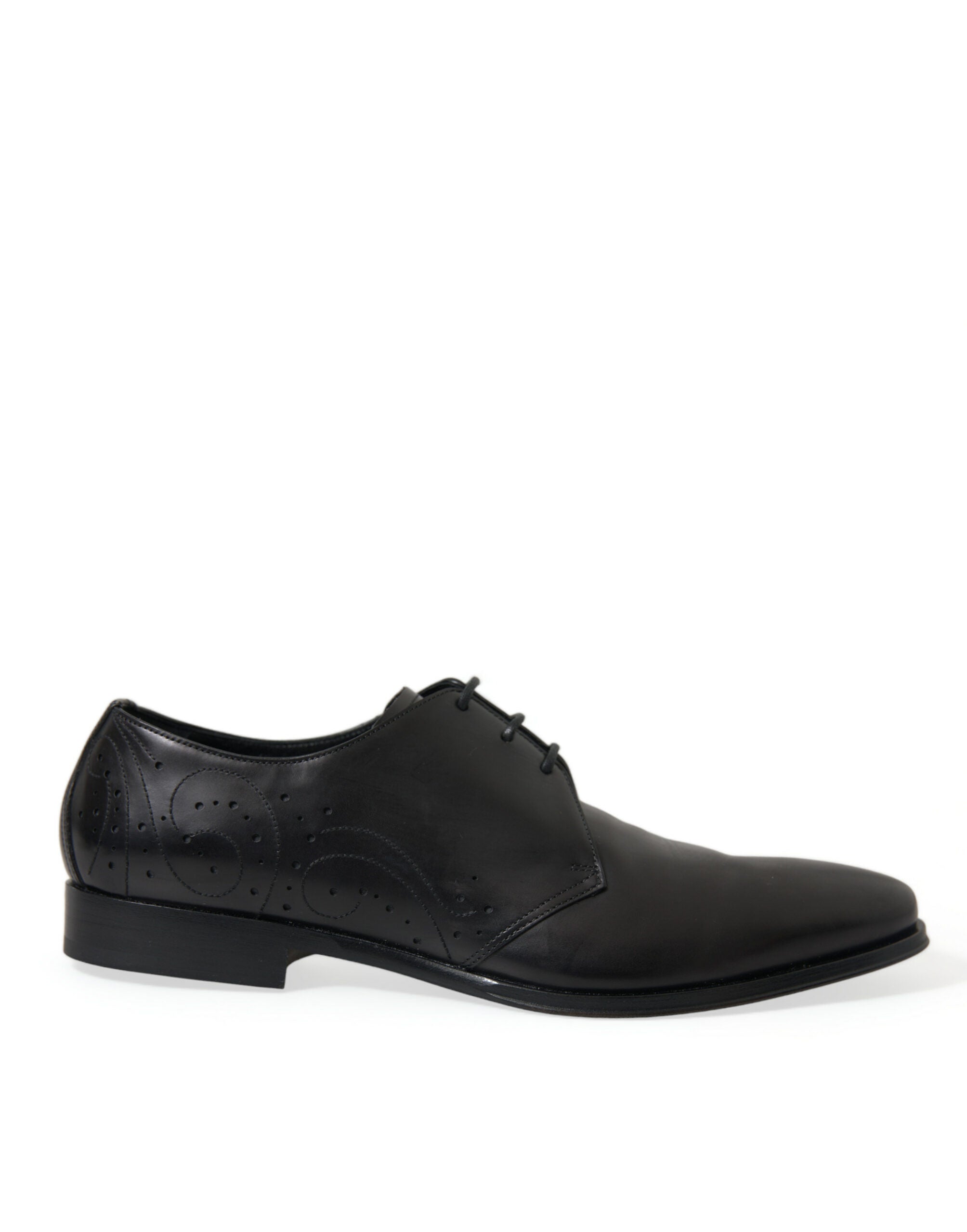 Dolce & Gabbana Black Leather Lace Up Formal Derby Dress Shoes - DEA STILOSA MILANO