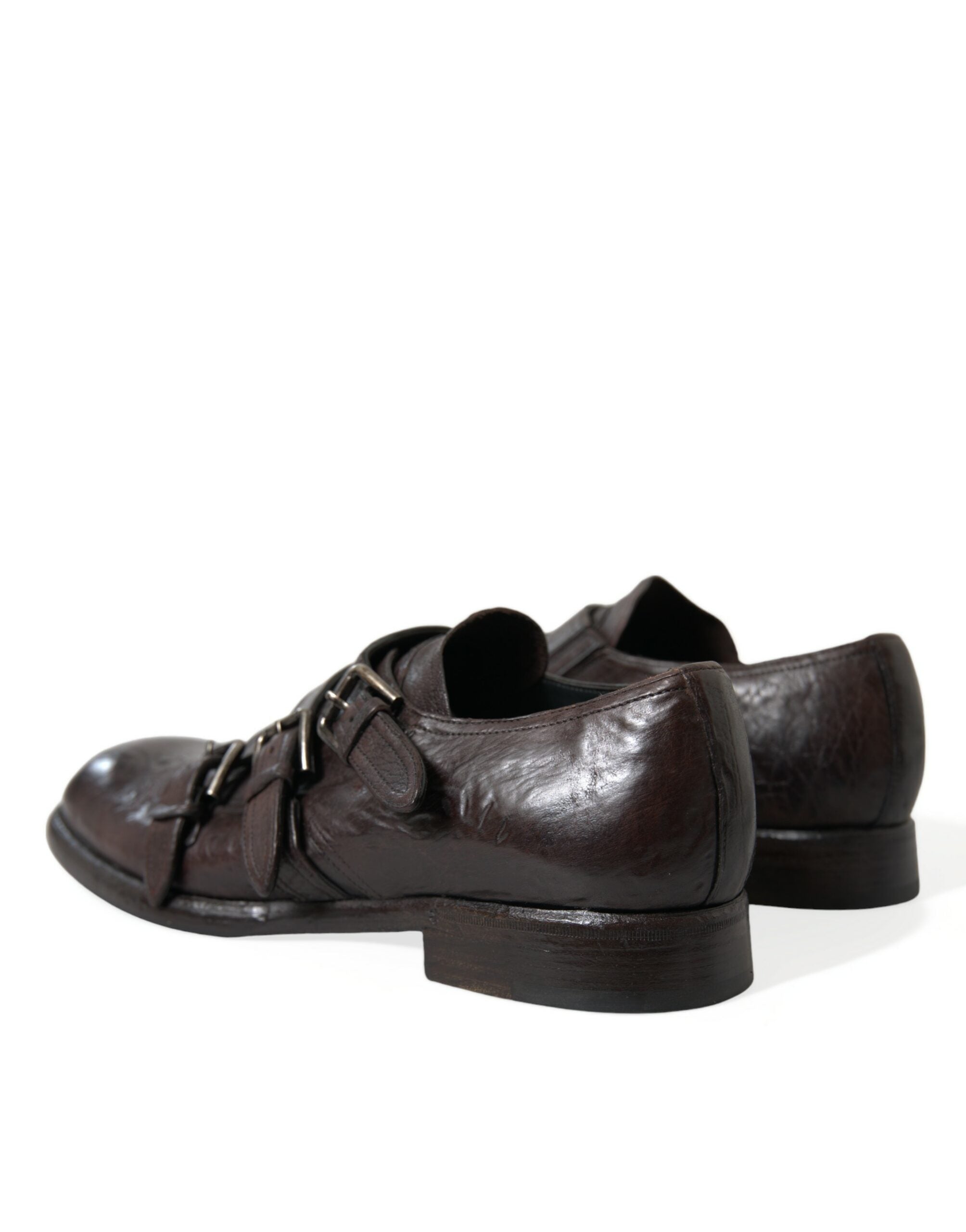 Dolce & Gabbana Brown Leather Strap Formal Dress Shoes - DEA STILOSA MILANO