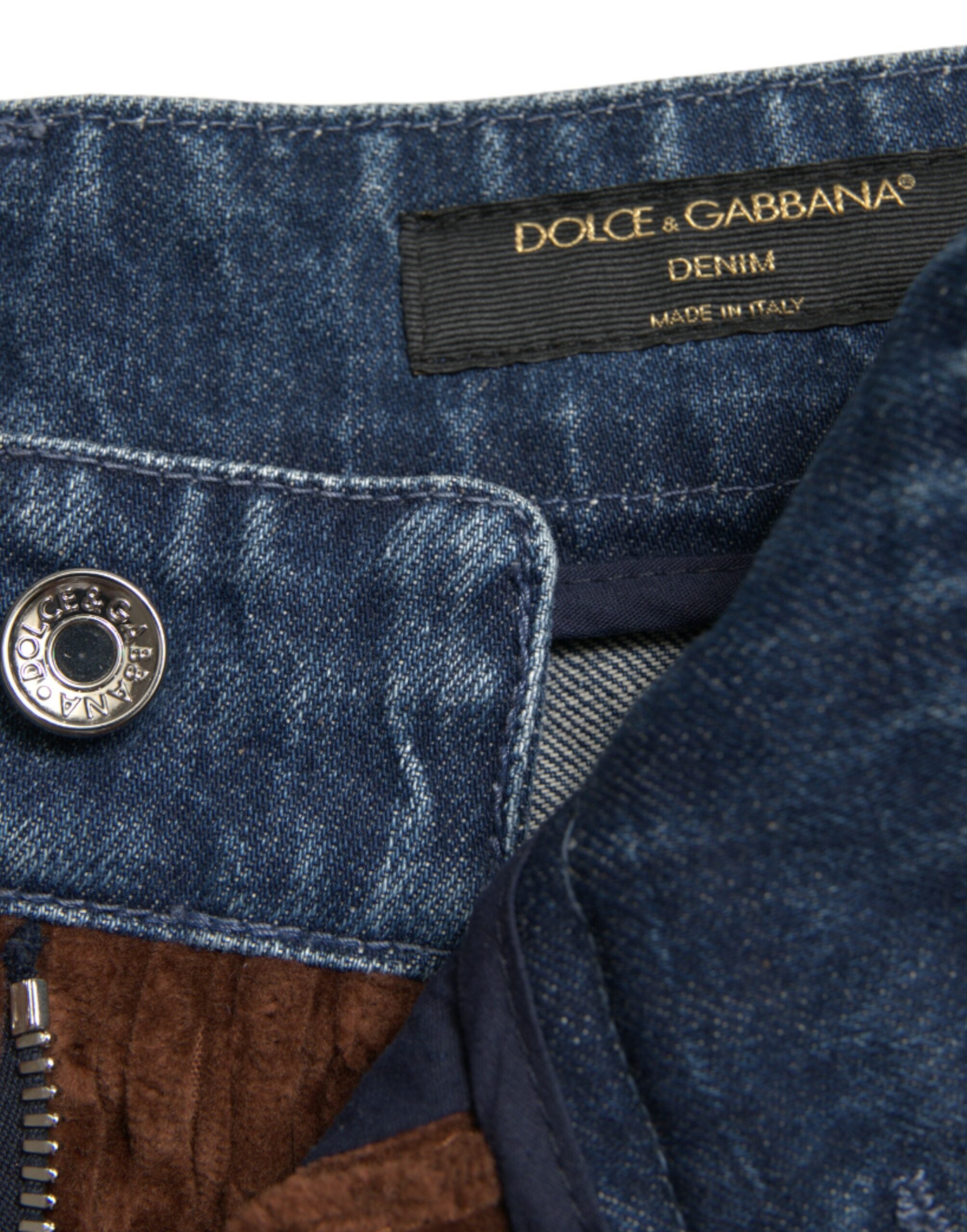 Dolce & Gabbana Brown Corduroy Cargo Denim Wide Leg Jeans - DEA STILOSA MILANO