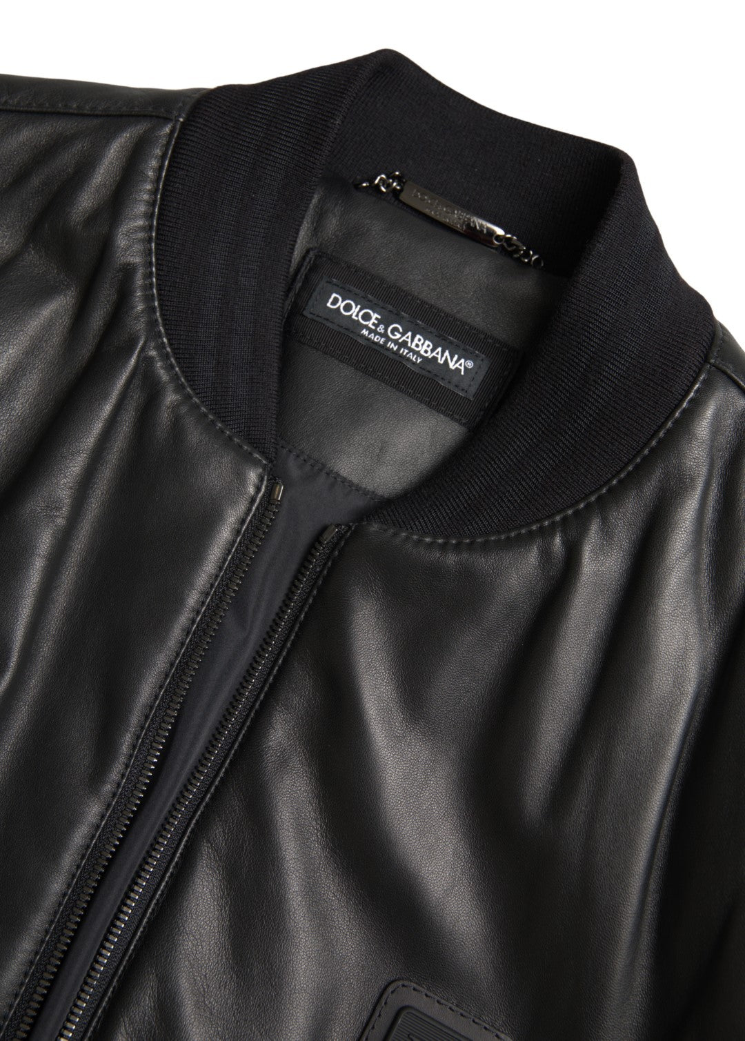 Dolce & Gabbana Black Polyester Full Zip Bomber Coat Jacket - DEA STILOSA MILANO