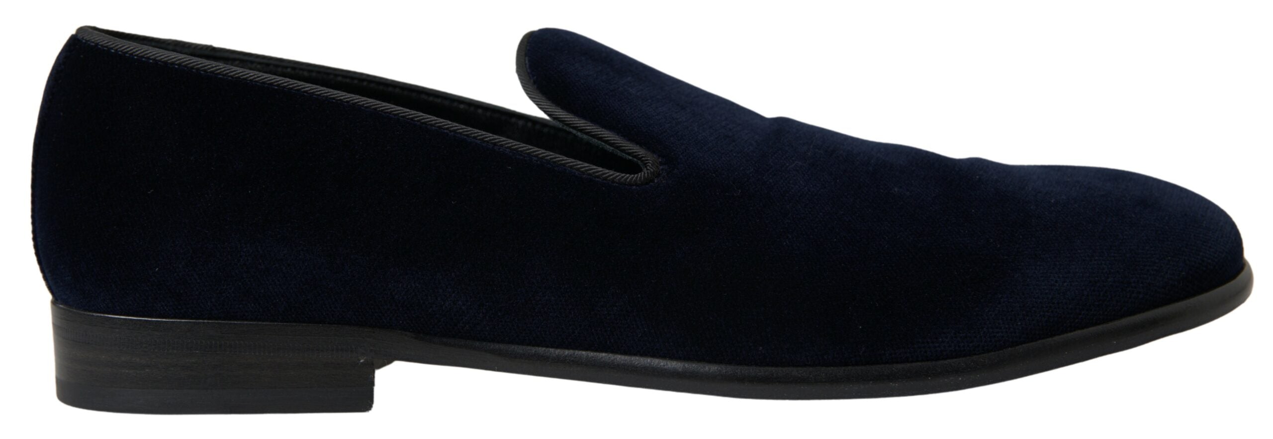 Dolce & Gabbana Blue Velvet Loafers Formal Shoes - DEA STILOSA MILANO