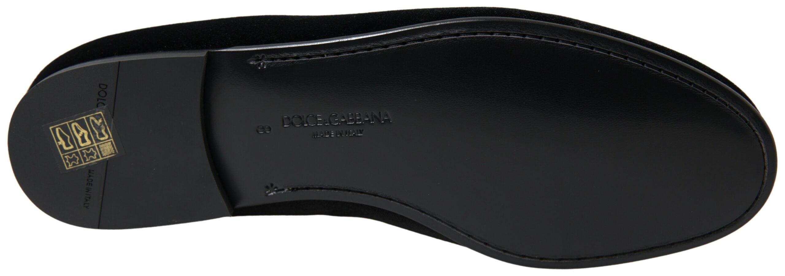 Dolce & Gabbana Black Velvet Loafers Formal Shoes - DEA STILOSA MILANO