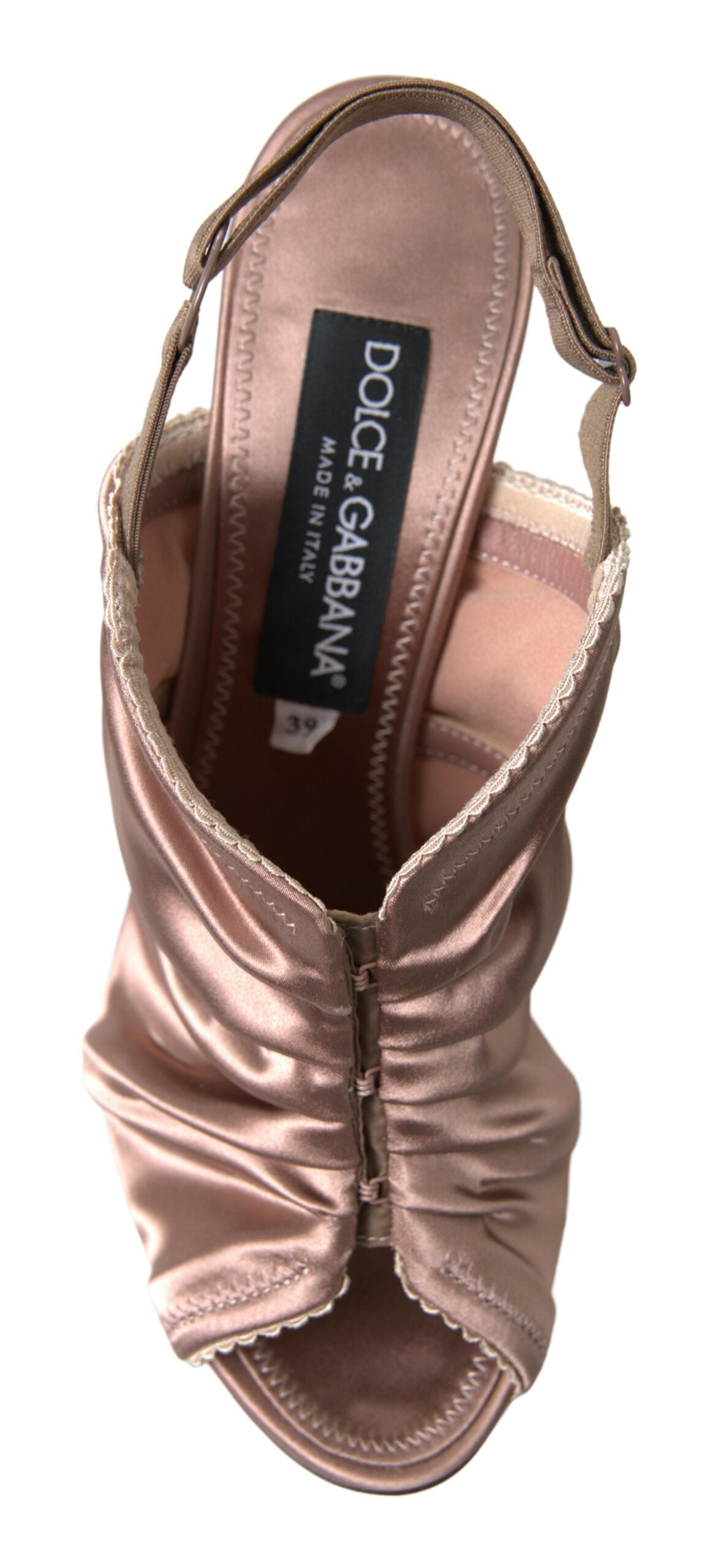 Dolce & Gabbana Light brown Slingback Corset Style Fastening stiletto heels - DEA STILOSA MILANO