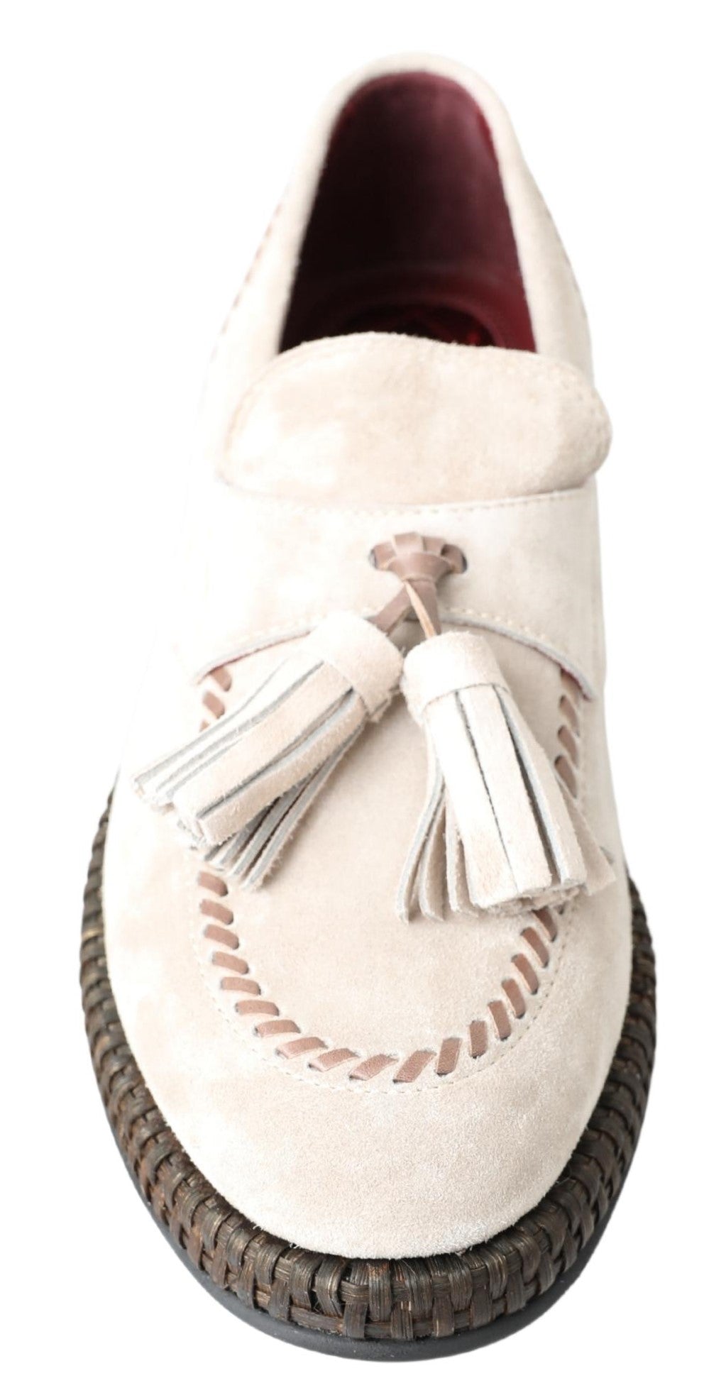 Dolce & Gabbana Ivory Suede Leather Men Espadrille Shoes - DEA STILOSA MILANO