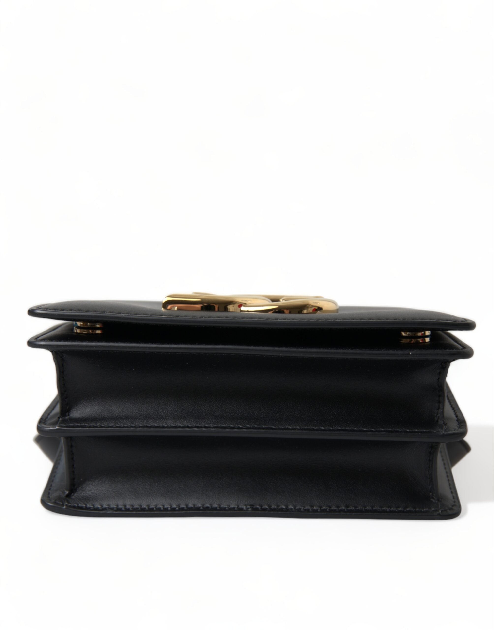 Dolce & Gabbana Black Leather Mini Belt Waist DG Girls Purse Bag - DEA STILOSA MILANO