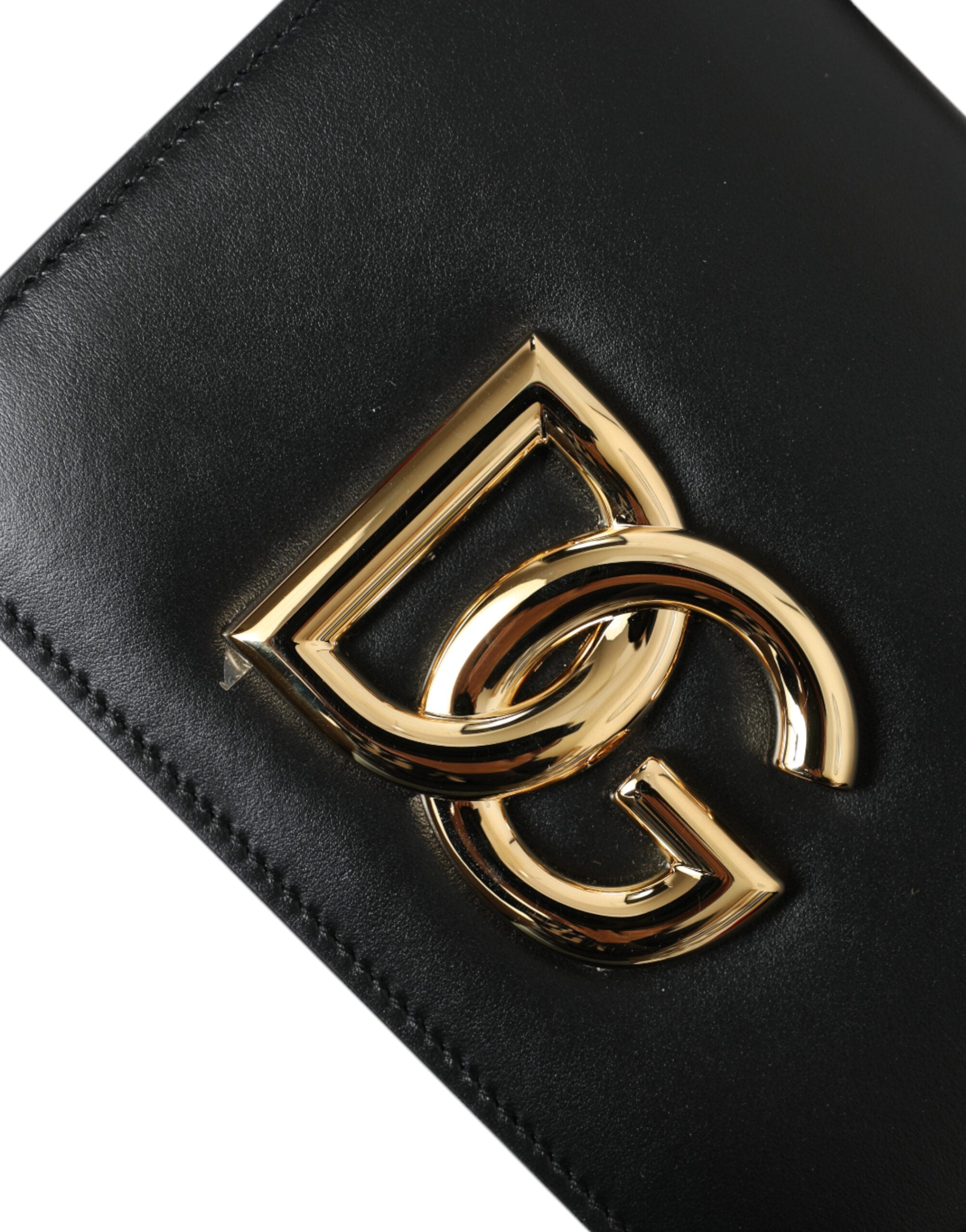 Dolce & Gabbana Black Leather Mini Belt Waist DG Girls Purse Bag - DEA STILOSA MILANO