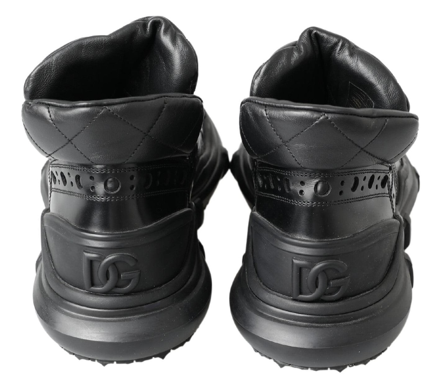 Dolce & Gabbana Black Leather Ankle Casual Boots - DEA STILOSA MILANO