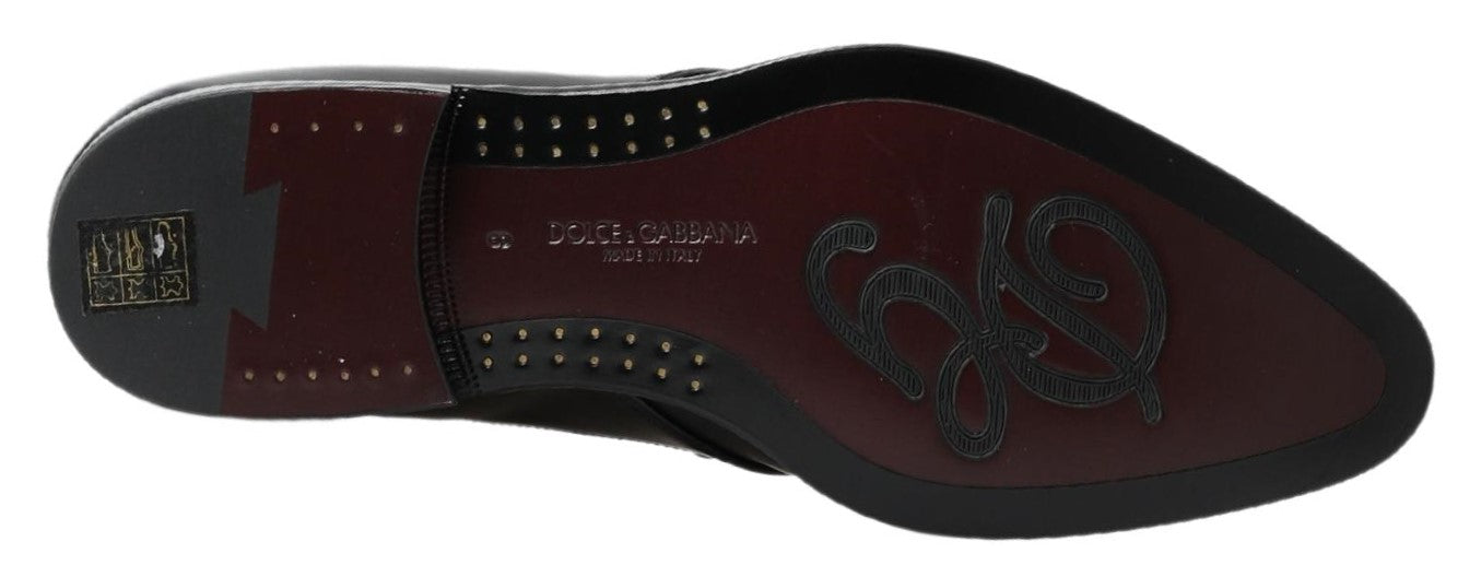 Dolce & Gabbana Black Derby Formal Dress Shoes - DEA STILOSA MILANO