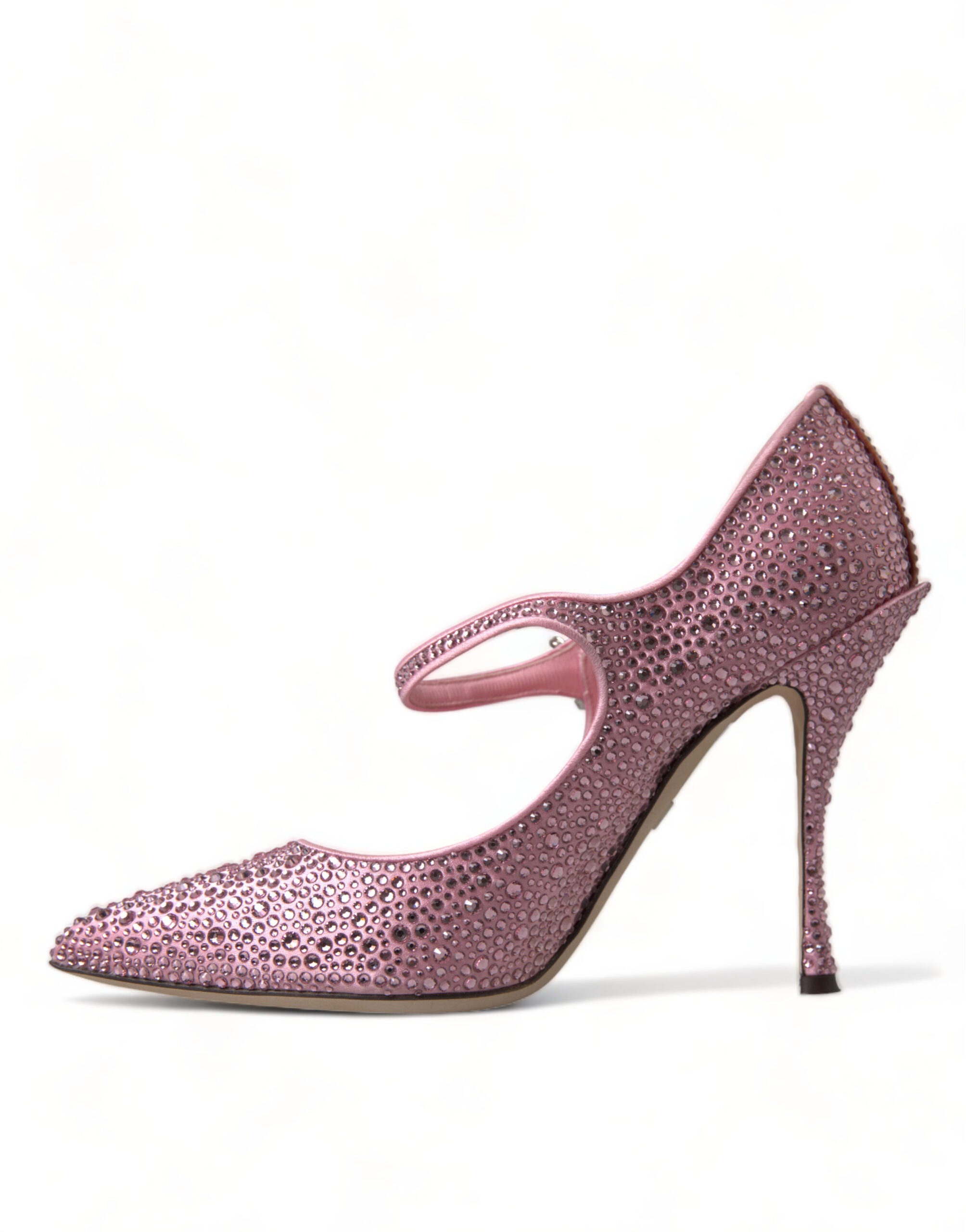 Dolce & Gabbana Pink Strass Crystal Heels Pumps Shoes - DEA STILOSA MILANO