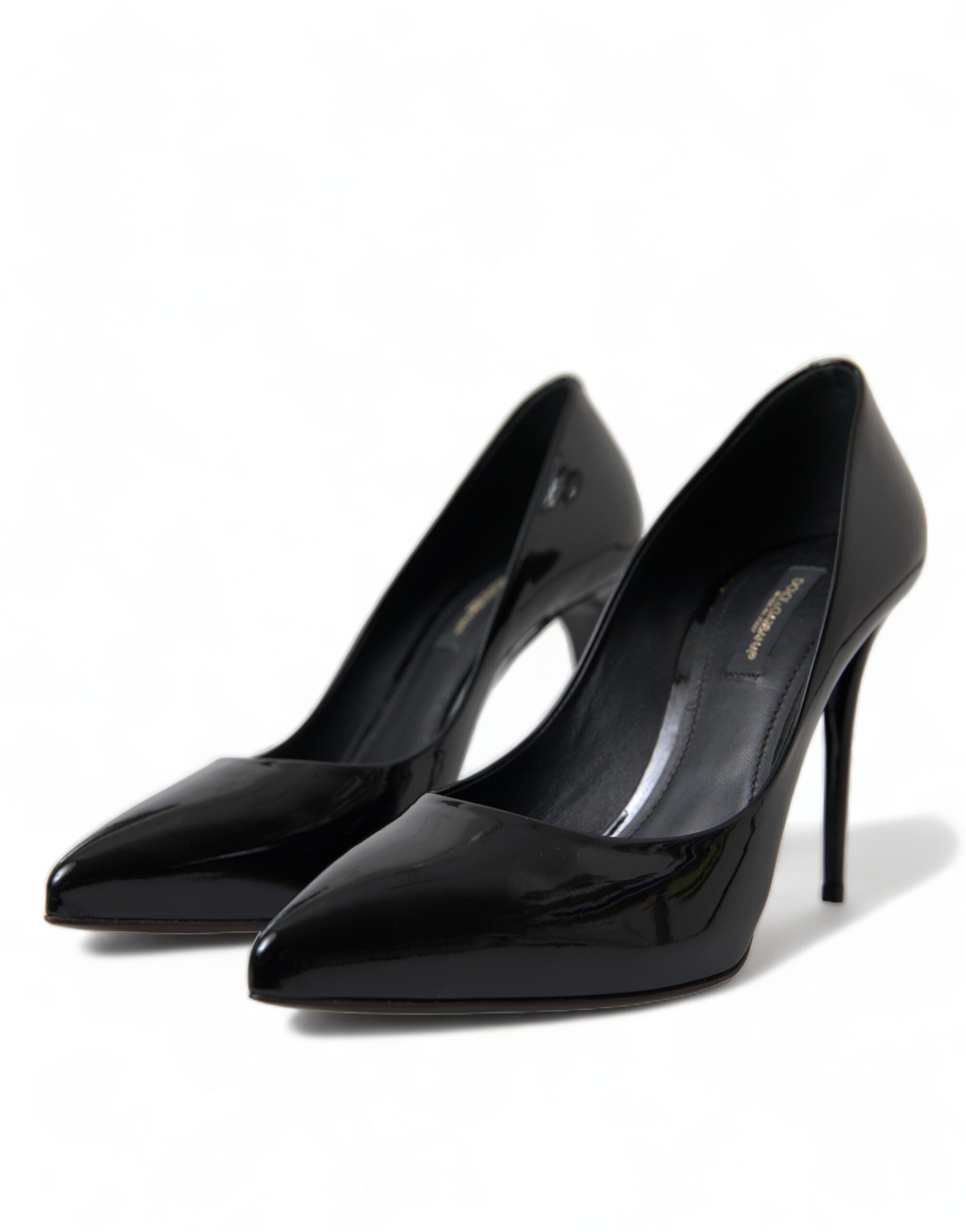 Dolce & Gabbana Black Patent Leather Pumps Heels Shoes - DEA STILOSA MILANO