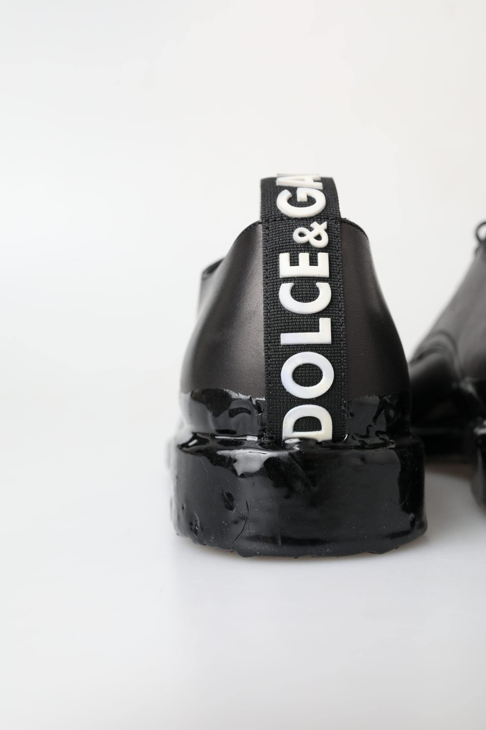 Dolce & Gabbana Black Leather Derby Dress Shoes - DEA STILOSA MILANO