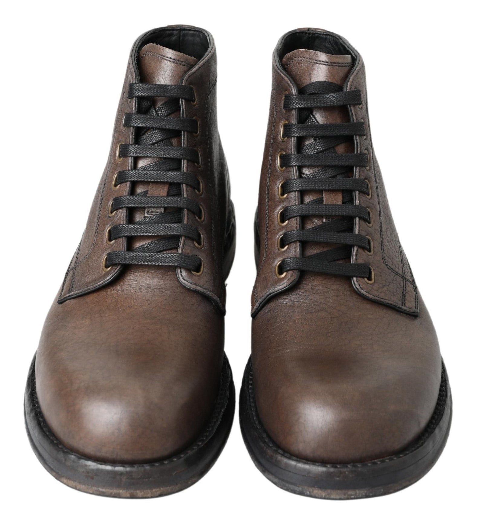 Dolce & Gabbana Brown Horse Leather Perugino Shoes - DEA STILOSA MILANO
