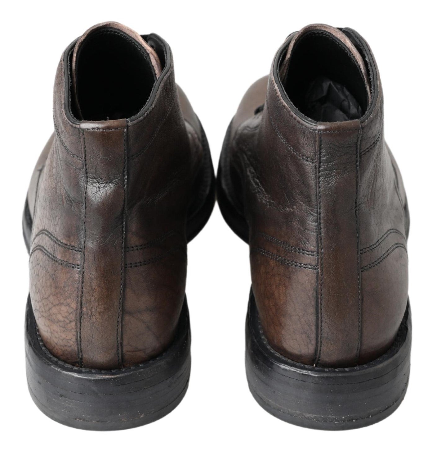 Dolce & Gabbana Brown Horse Leather Perugino Shoes - DEA STILOSA MILANO