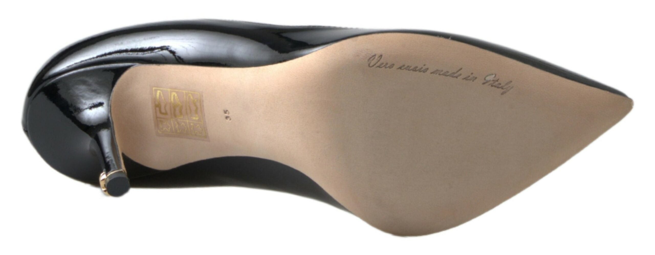 Dolce & Gabbana Black Patent Leather High Heels Pumps Shoes - DEA STILOSA MILANO