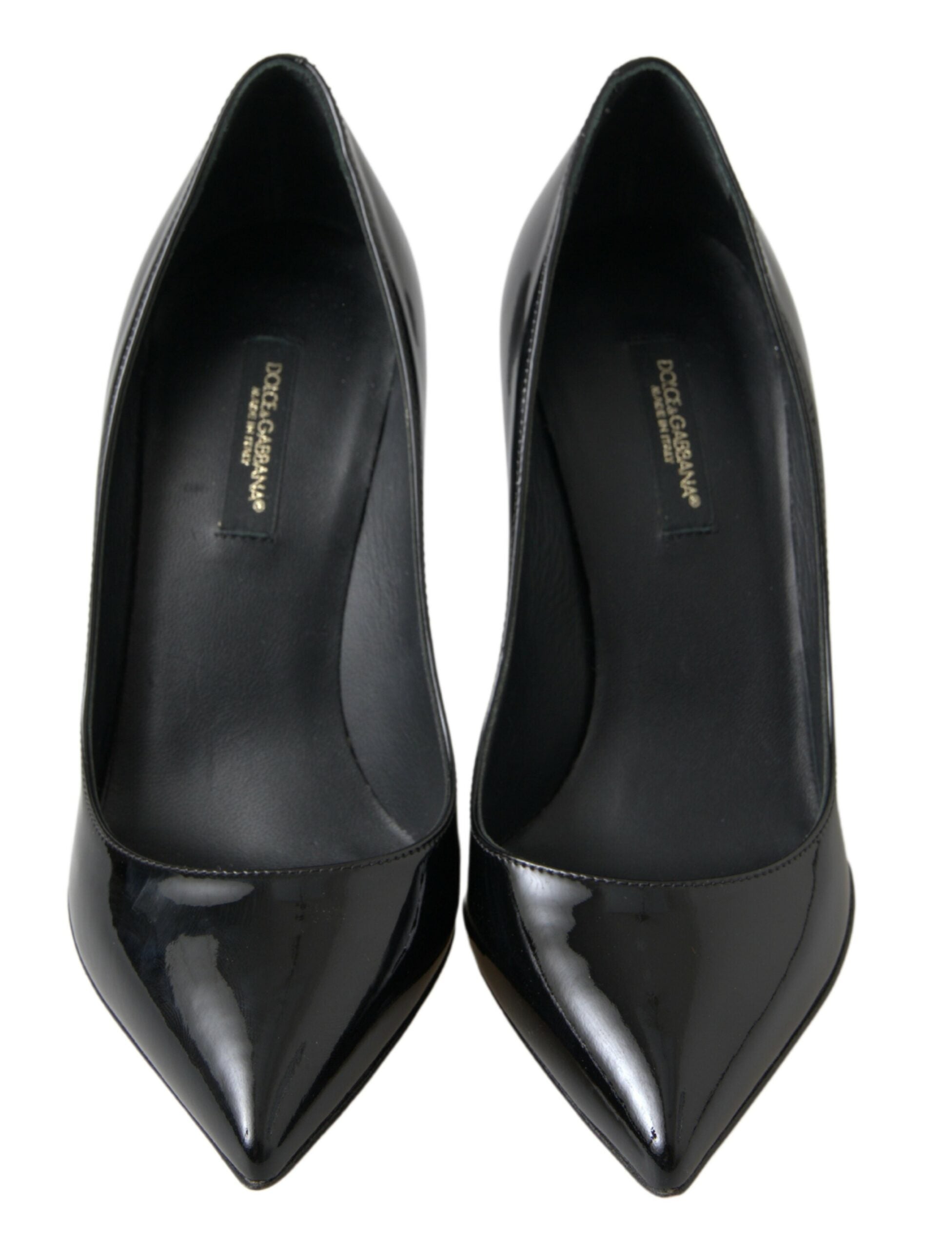 Dolce & Gabbana Black Patent Leather High Heels Pumps Shoes - DEA STILOSA MILANO