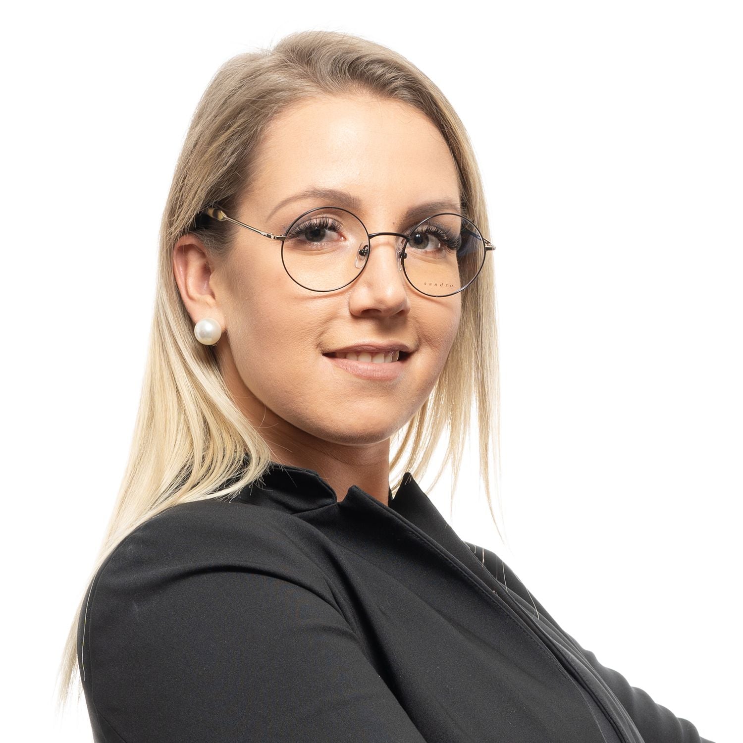 Sandro Black Women Optical Frames - DEA STILOSA MILANO