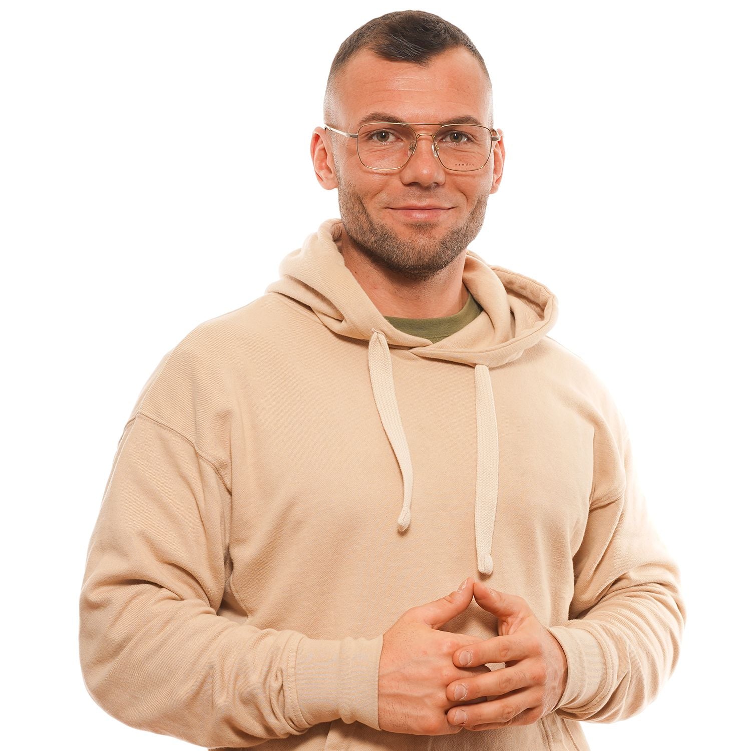 Sandro Gold Men Optical Frames - DEA STILOSA MILANO
