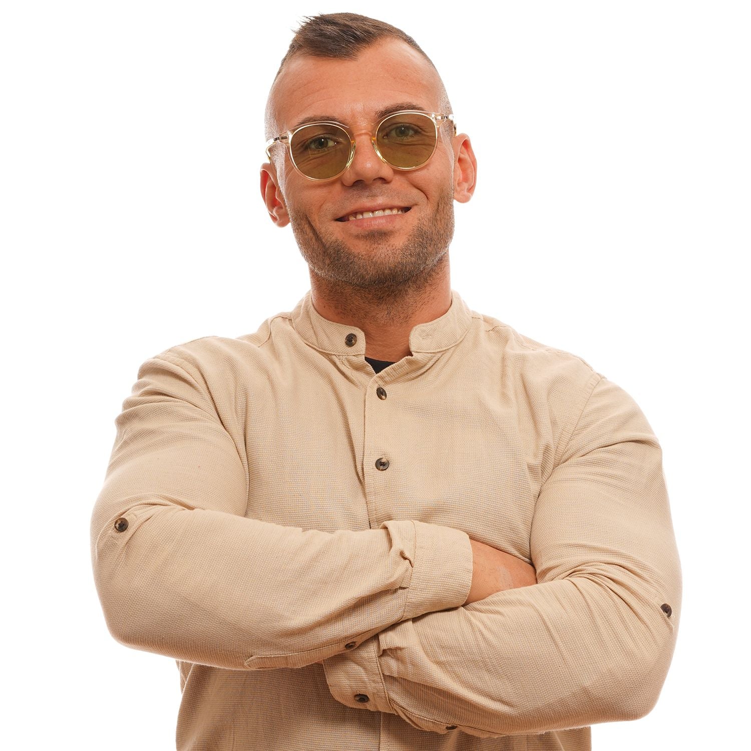 Scotch & Soda Yellow Men Sunglasses - DEA STILOSA MILANO