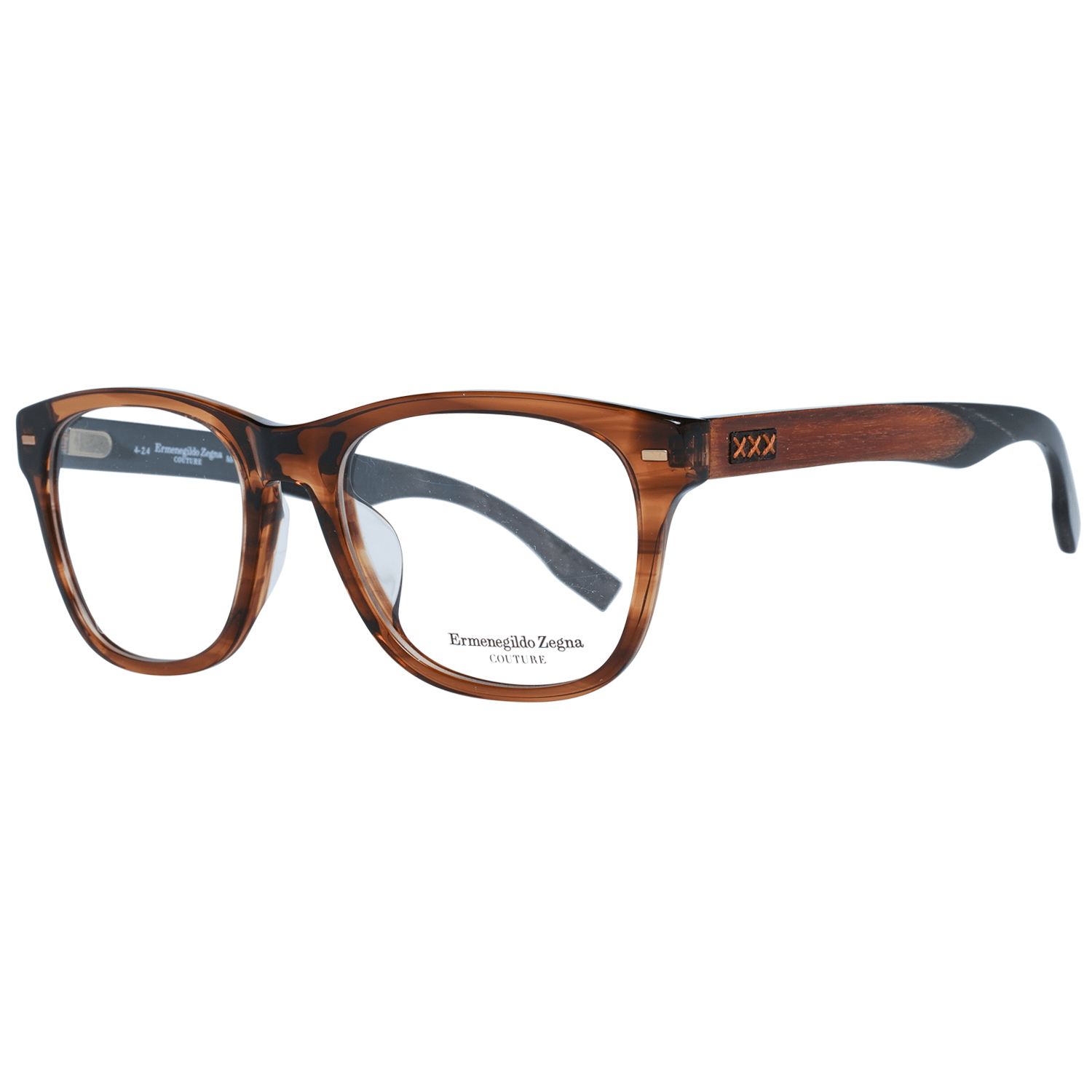 Zegna Couture Brown Men Optical Frames - DEA STILOSA MILANO