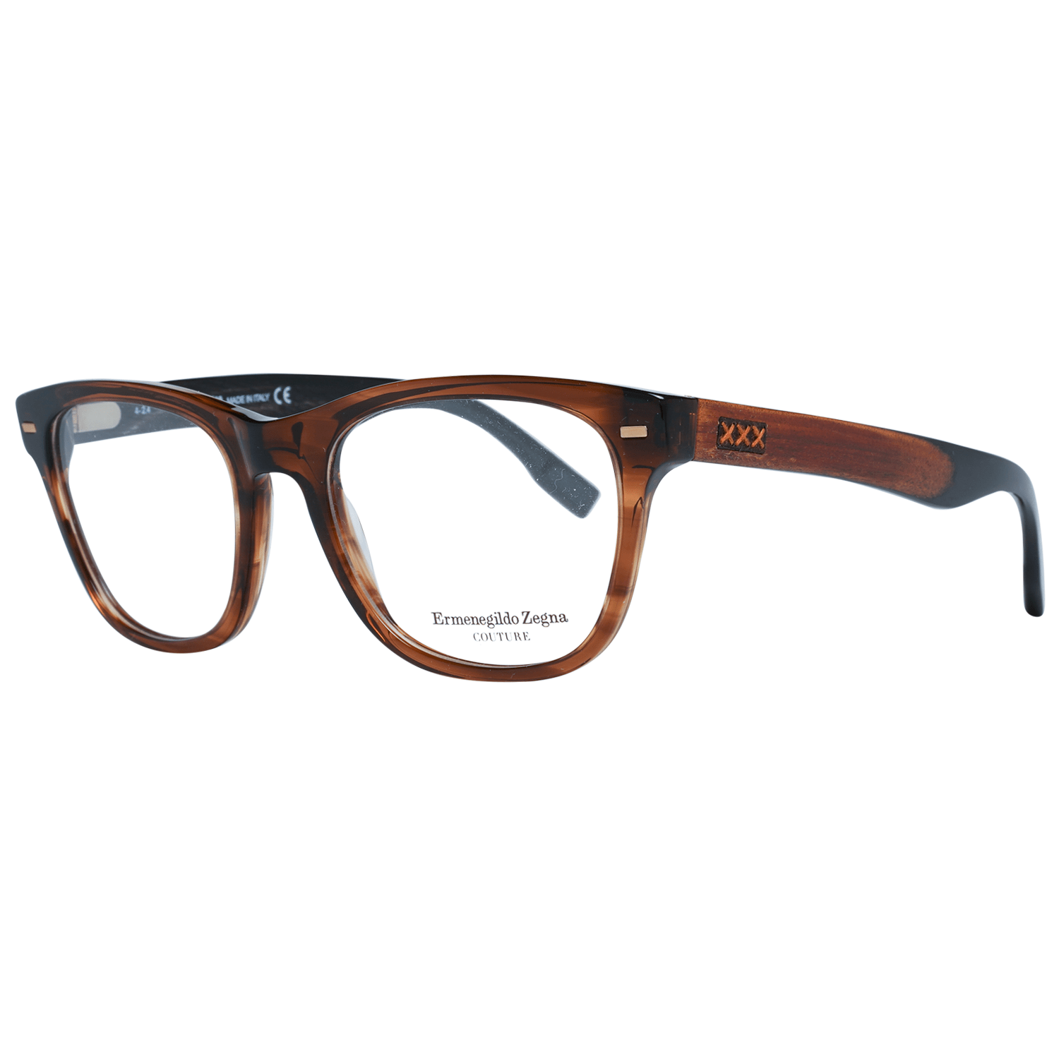 Zegna Couture Brown Men Optical Frames - DEA STILOSA MILANO