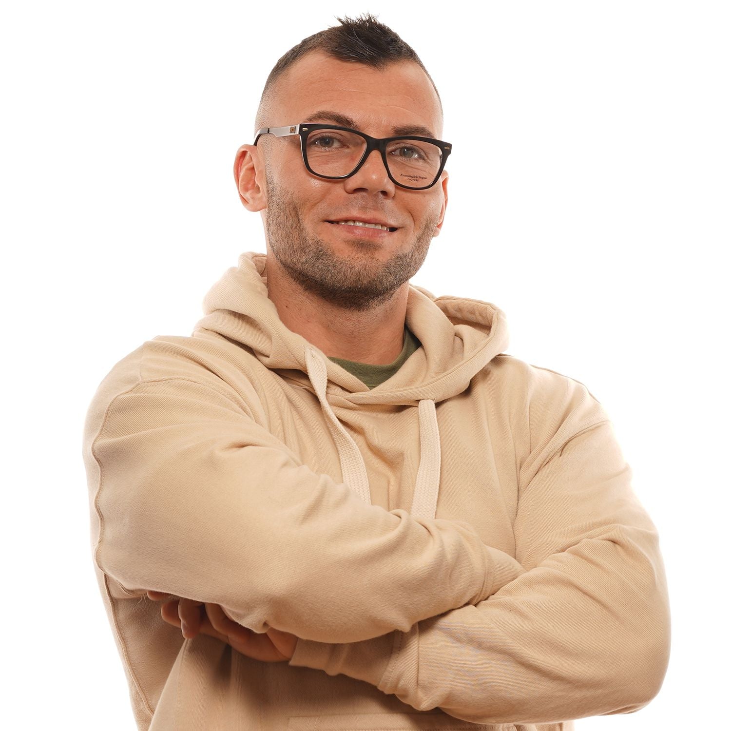 Zegna Couture Brown Men Optical Frames - DEA STILOSA MILANO