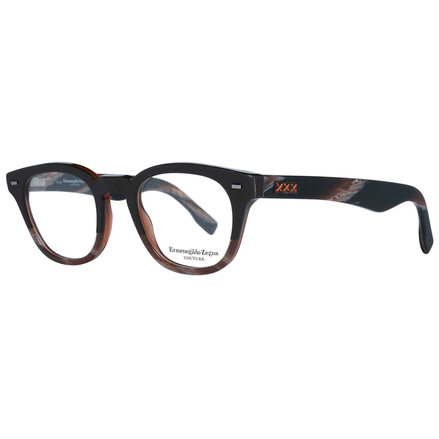 Zegna Couture Brown Men Optical Frames - DEA STILOSA MILANO