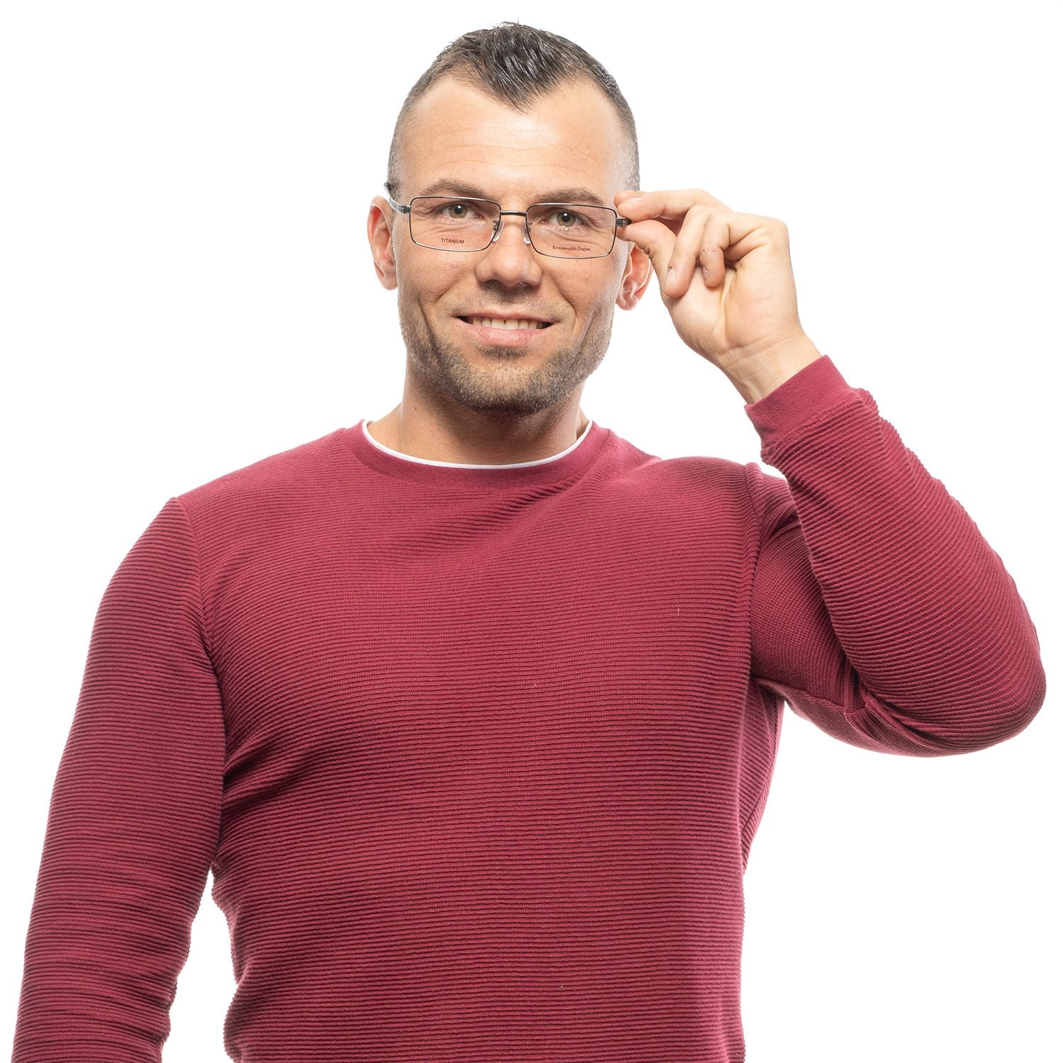 Ermenegildo Zegna Gray Men Optical Frames - DEA STILOSA MILANO