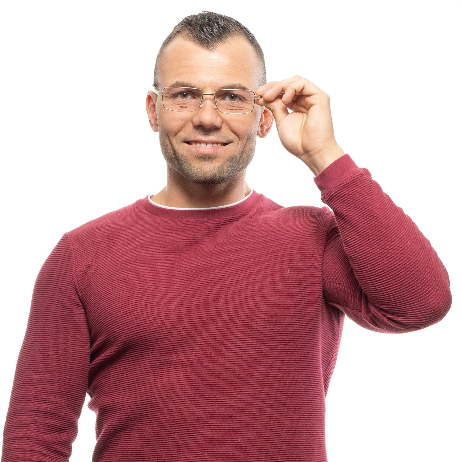 Ermenegildo Zegna Gold Men Optical Frames - DEA STILOSA MILANO