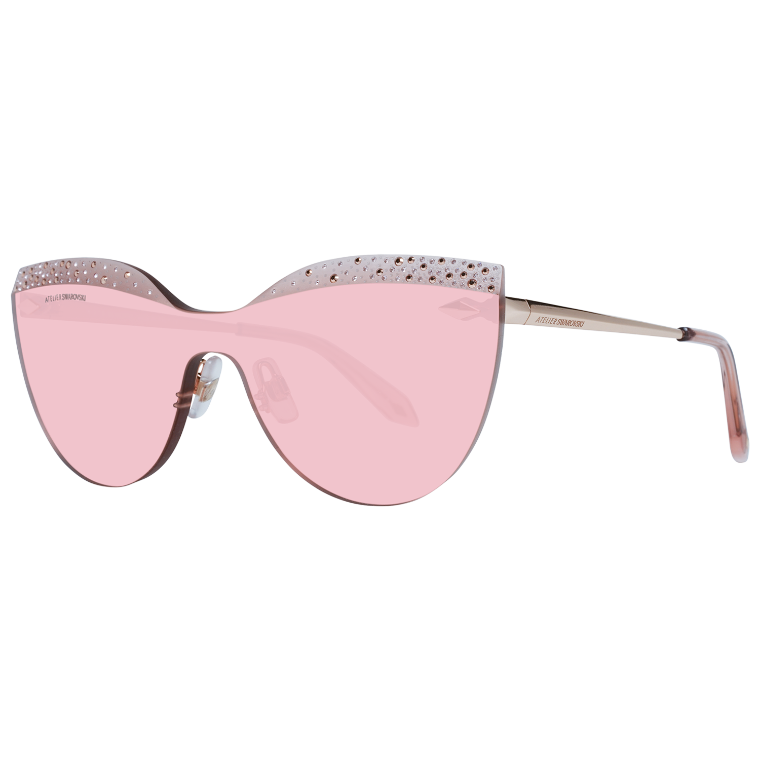 Atelier Swarovski Rose Gold Women Sunglasses - DEA STILOSA MILANO
