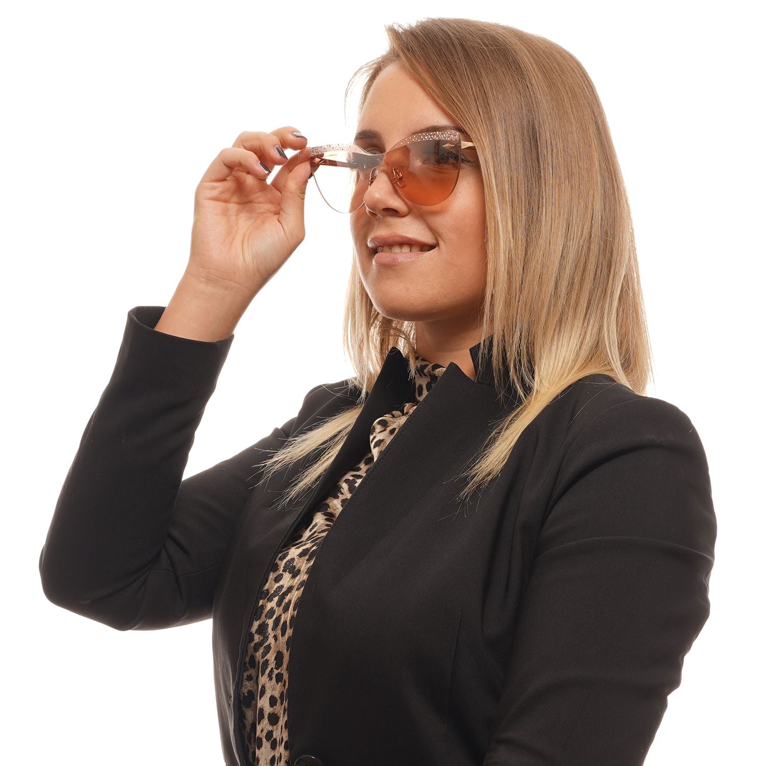 Atelier Swarovski Rose Gold Women Sunglasses - DEA STILOSA MILANO