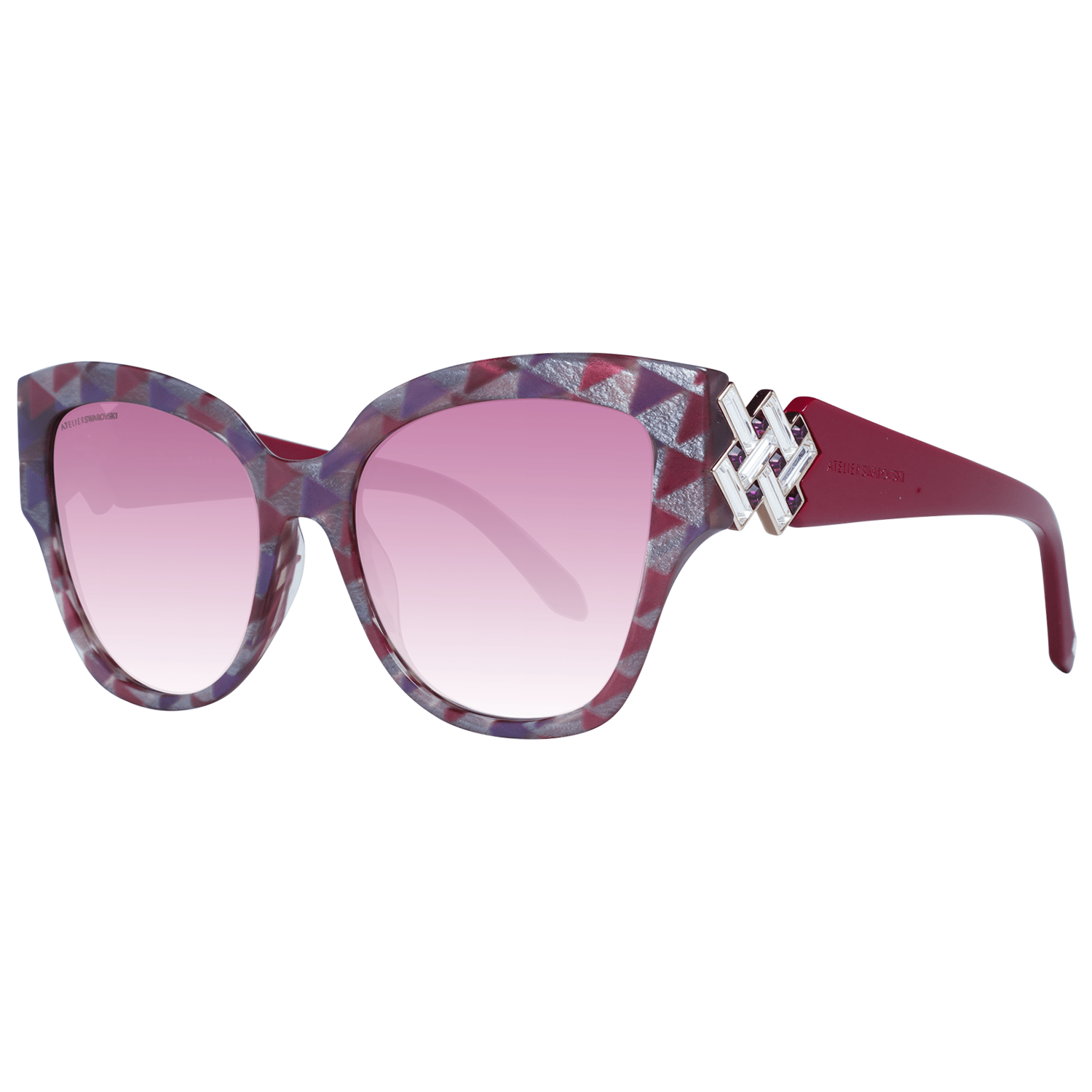 Atelier Swarovski Purple Women Sunglasses - DEA STILOSA MILANO