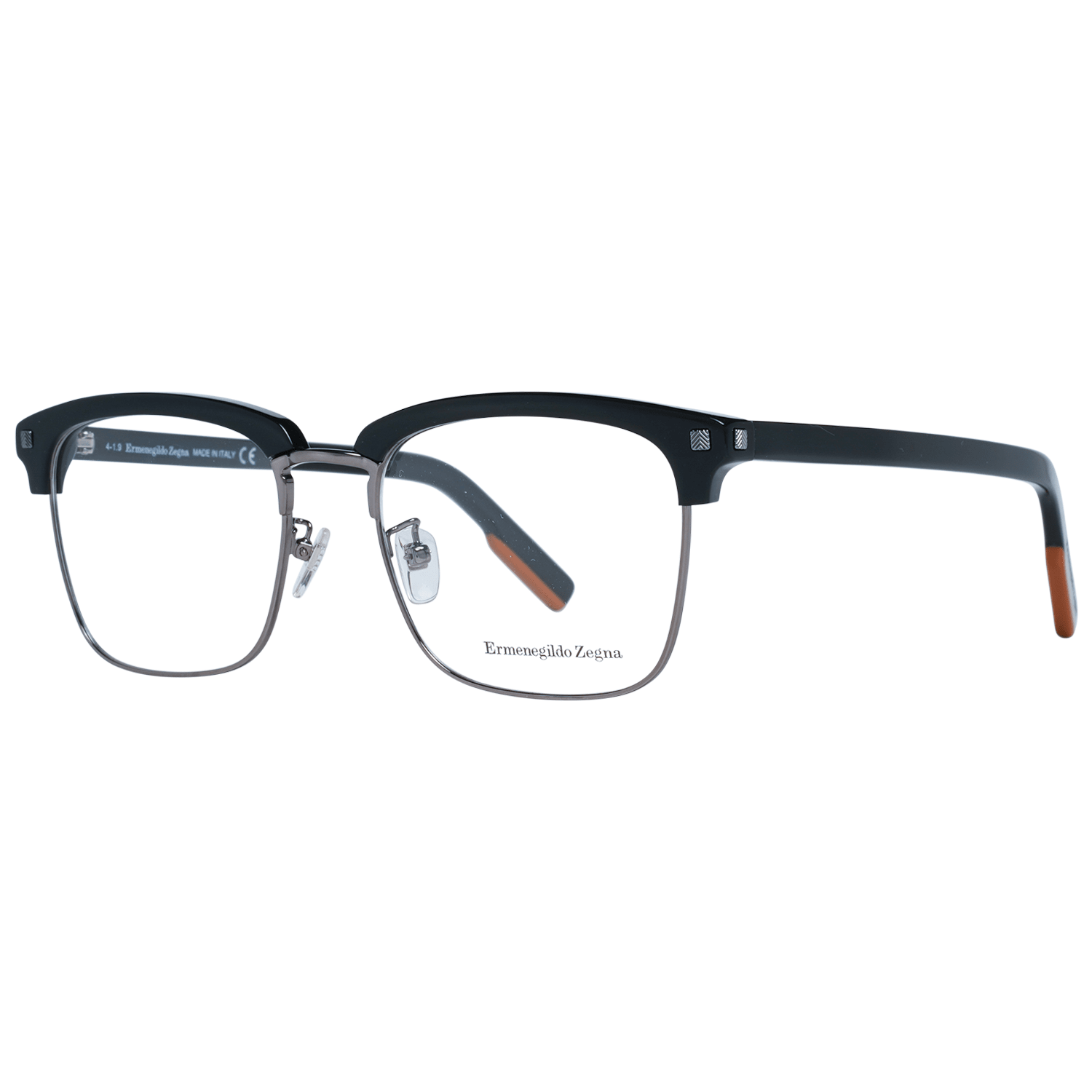 Ermenegildo Zegna Black Men Optical Frames - DEA STILOSA MILANO
