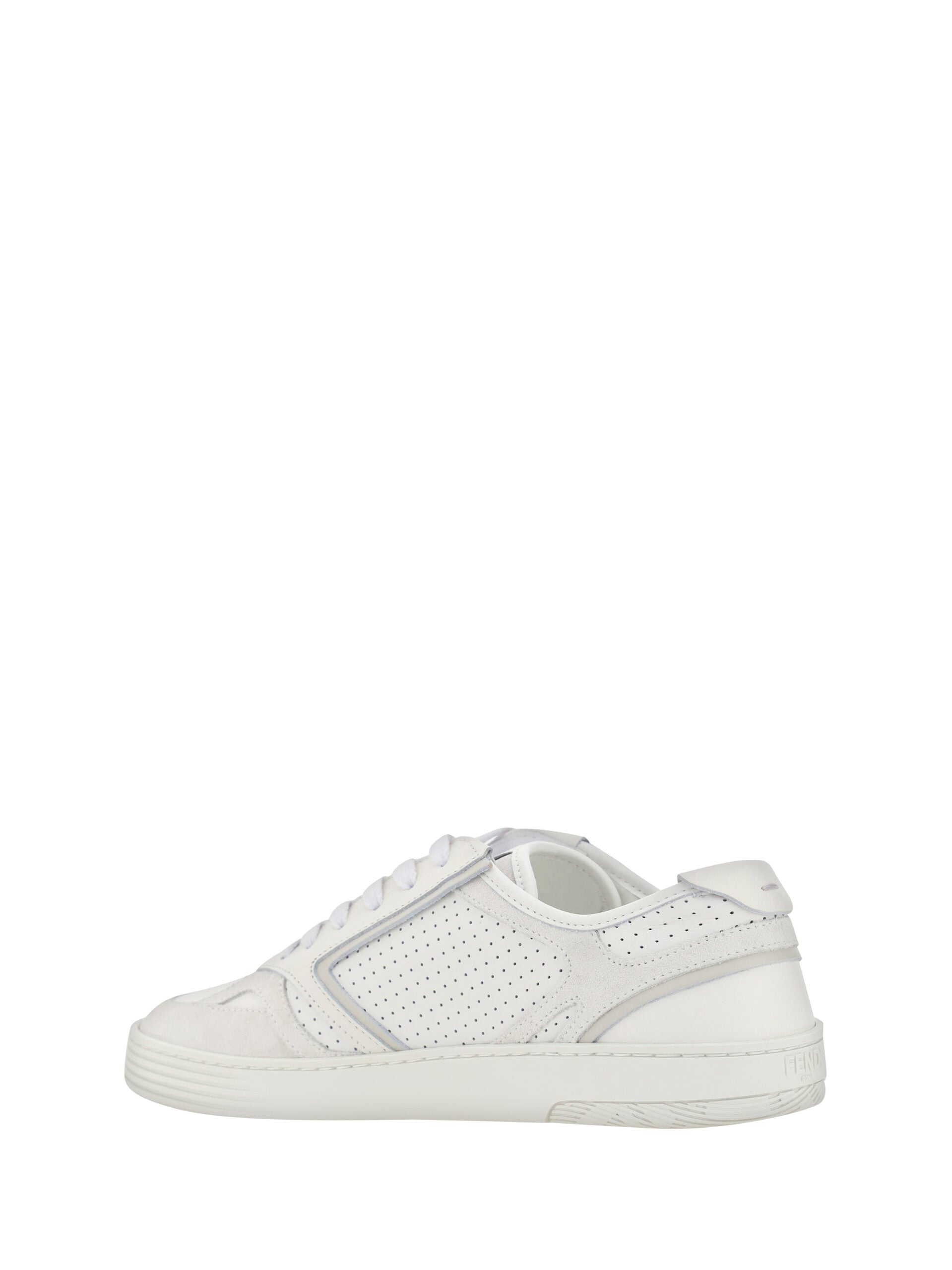 Fendi White Calf Leather Low Top Sneakers - DEA STILOSA MILANO
