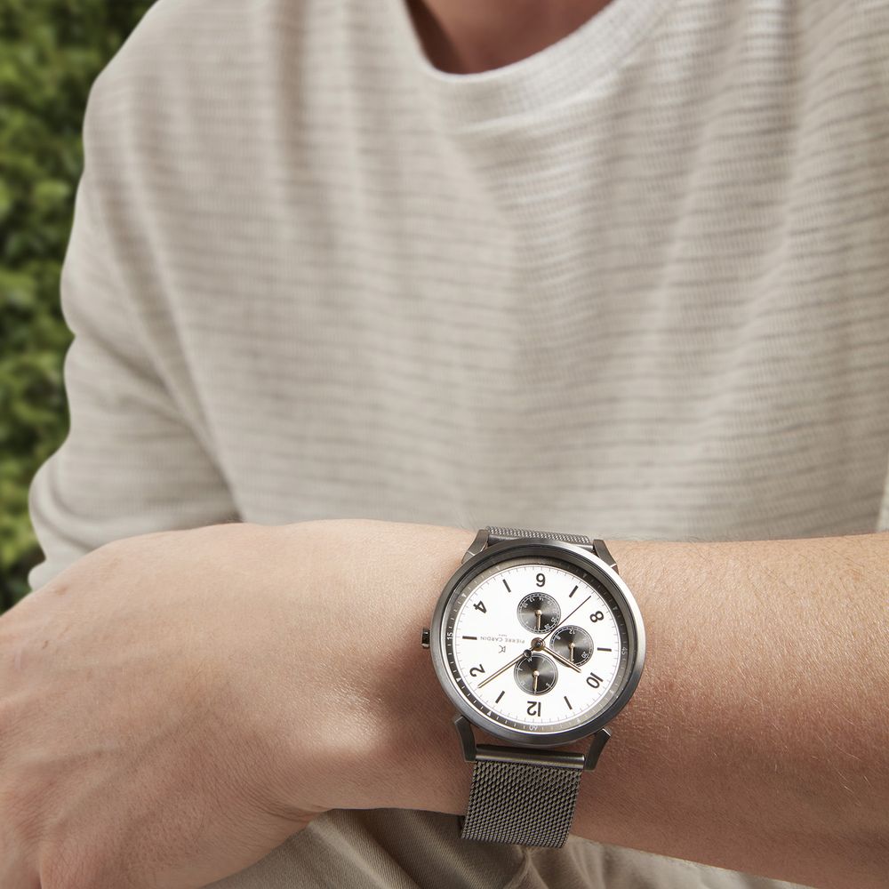 Pierre Cardin Gray Men Watch - DEA STILOSA MILANO