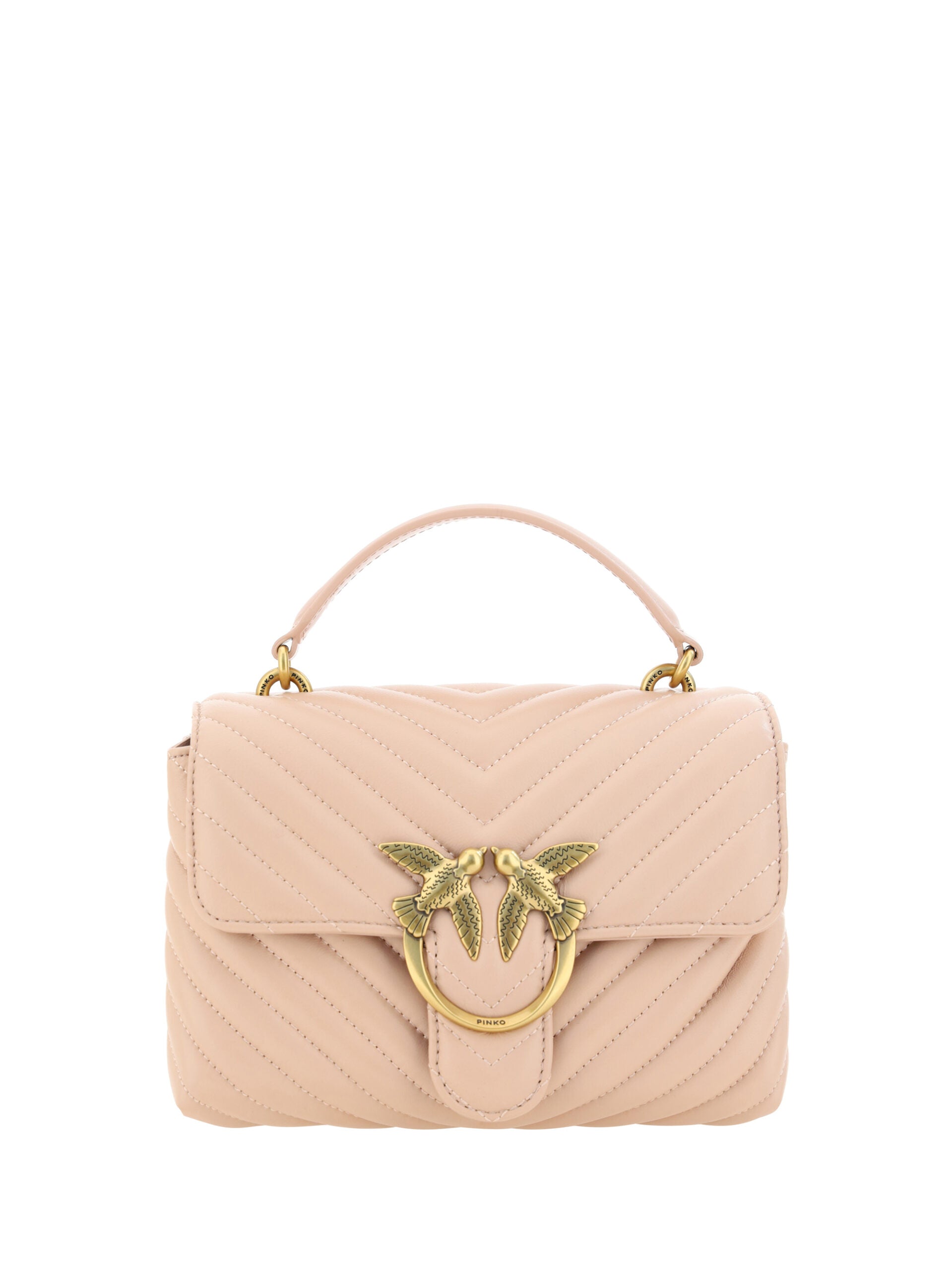 PINKO Pink Calf Leather Love Lady Mini Handbag - DEA STILOSA MILANO