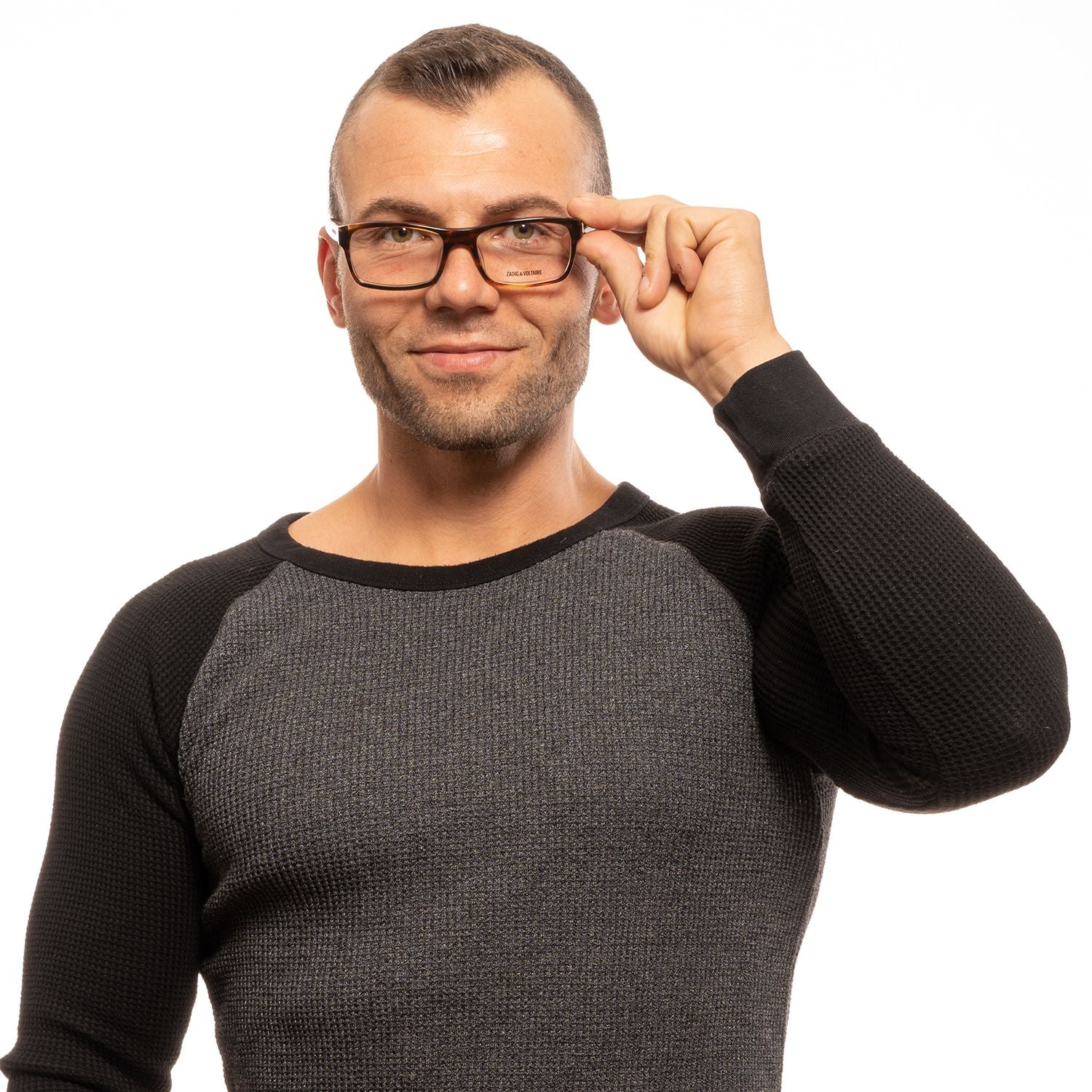 Zadig & Voltaire Brown Men Optical Frames - DEA STILOSA MILANO