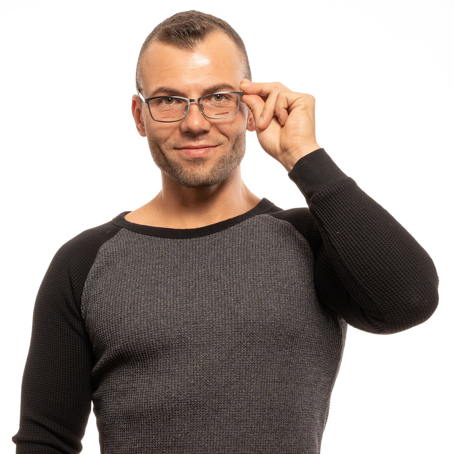 Zadig & Voltaire Gray Men Optical Frames - DEA STILOSA MILANO